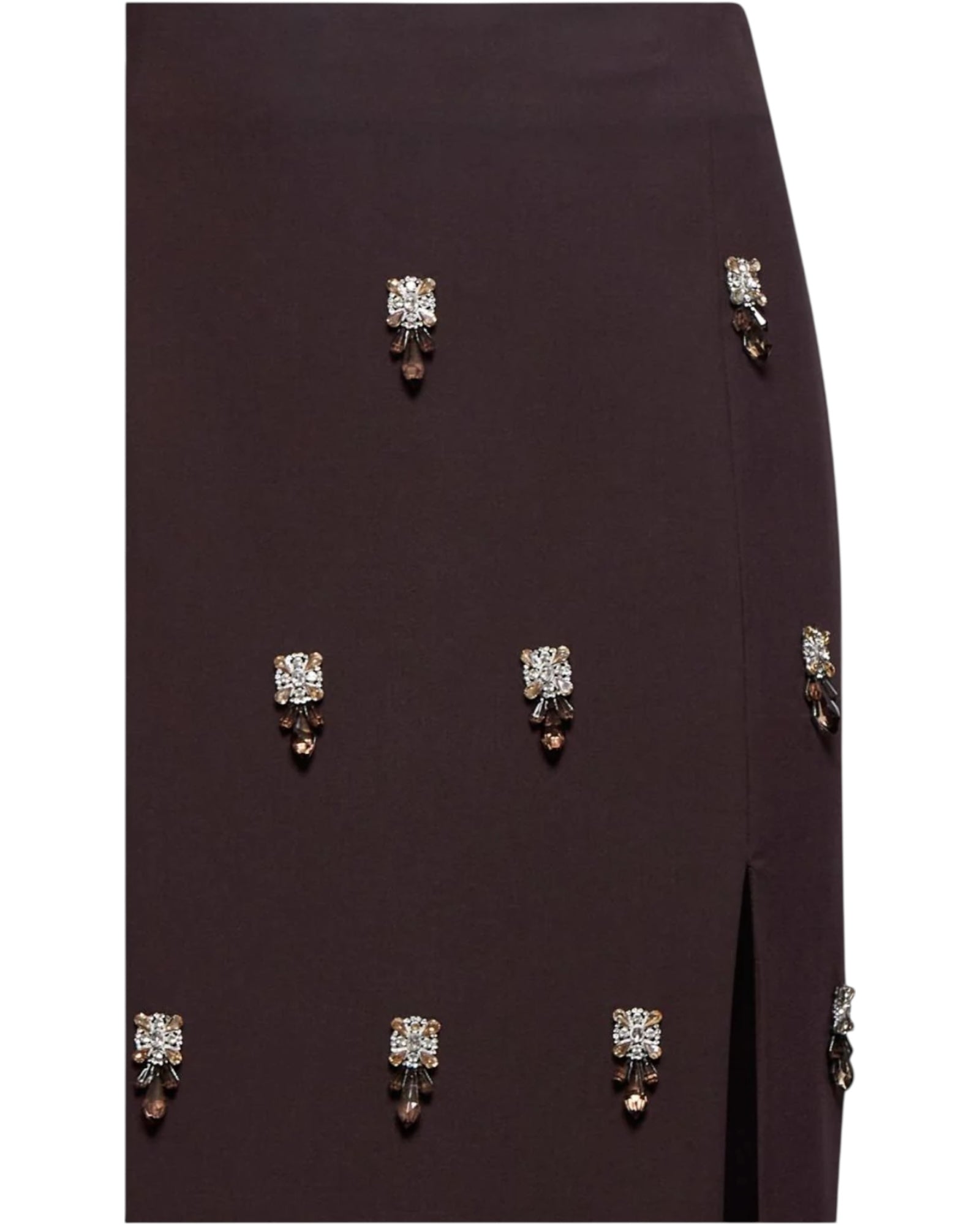 Ίσια φούστα με λεπτομέρειες από κοσμήματα FIRES