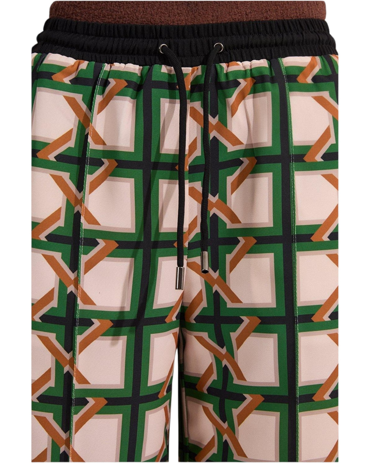 Παντελόνι με δέσιμο στη μέση και στάμπα