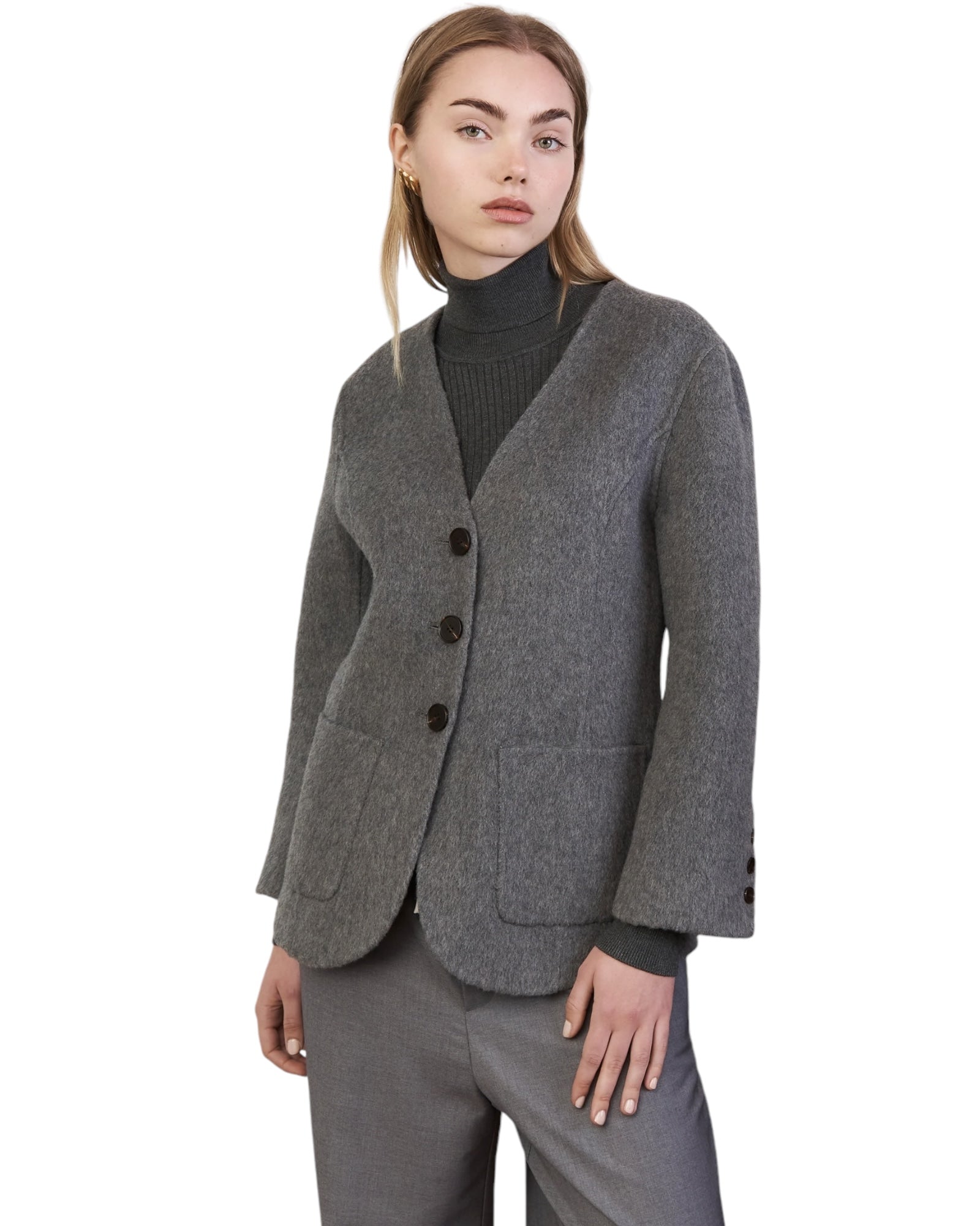 Jacket μάλλινο με κουμπιά LADY