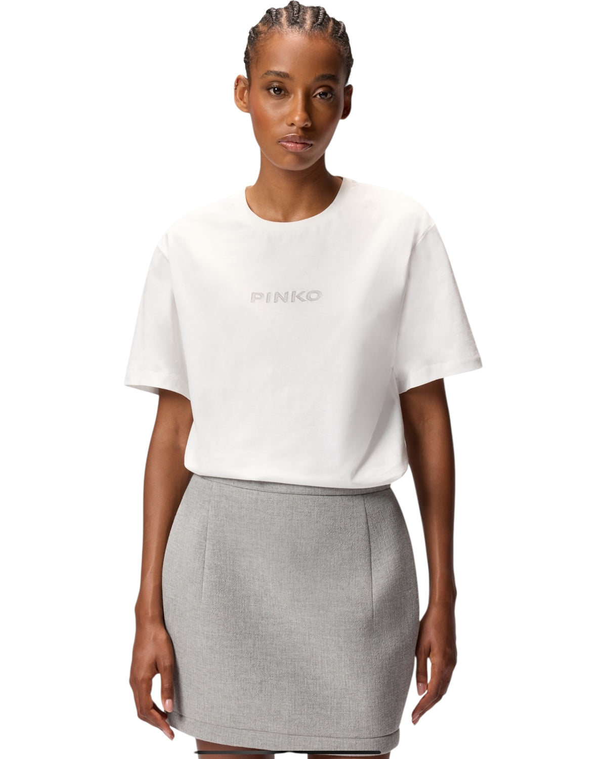 T-shirt με λογότυπο με στρας STREPITOSO