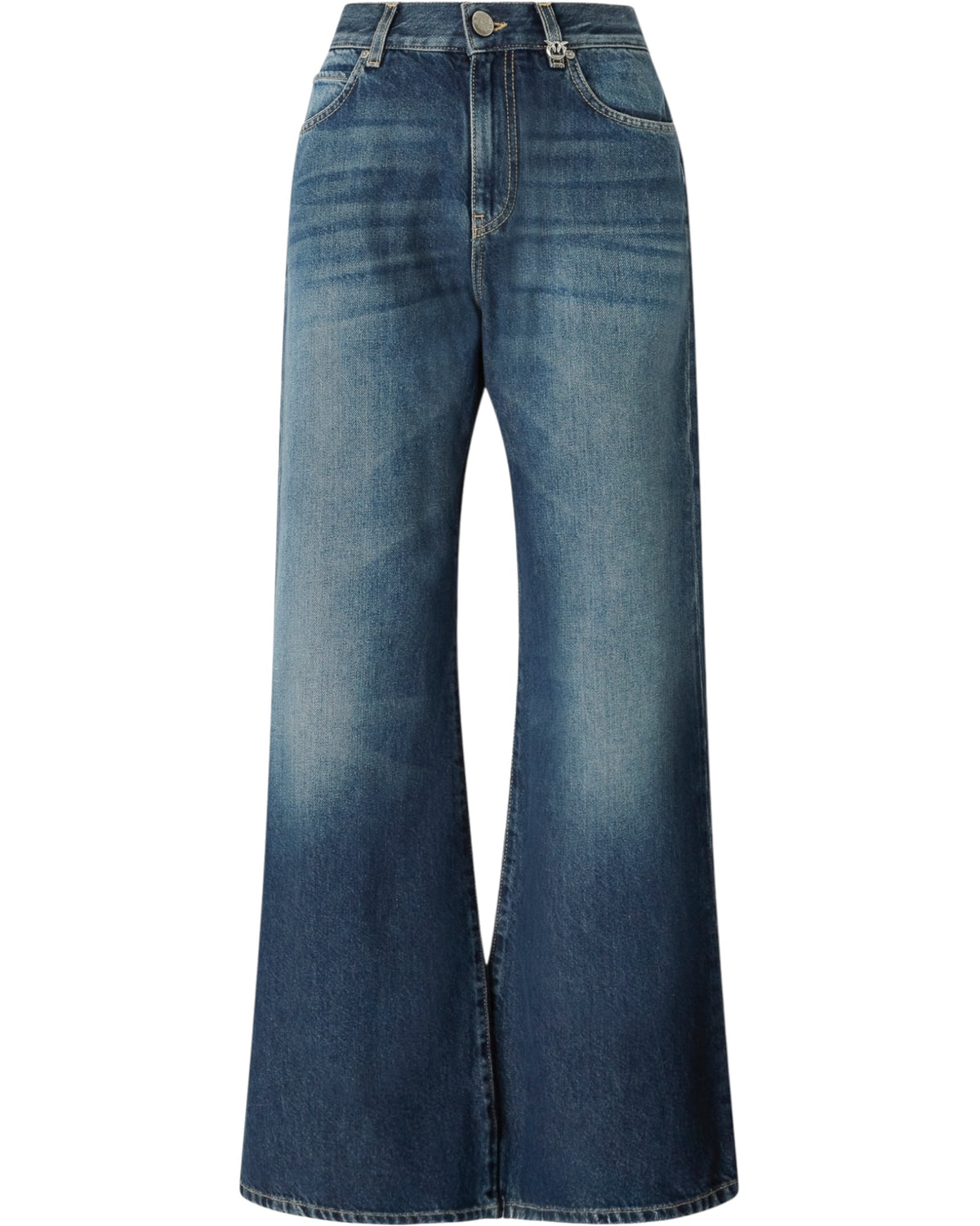 Τζιν wide-leg από μαλακό denim WANDA