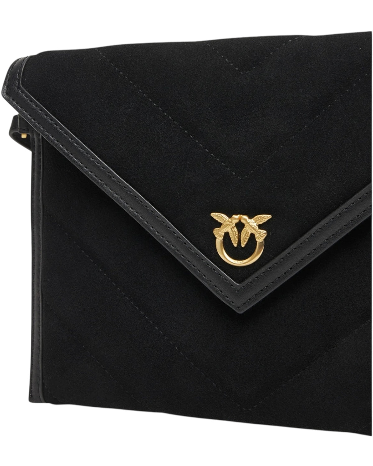 Τσάντα από suede με λογότυπο Love Birds