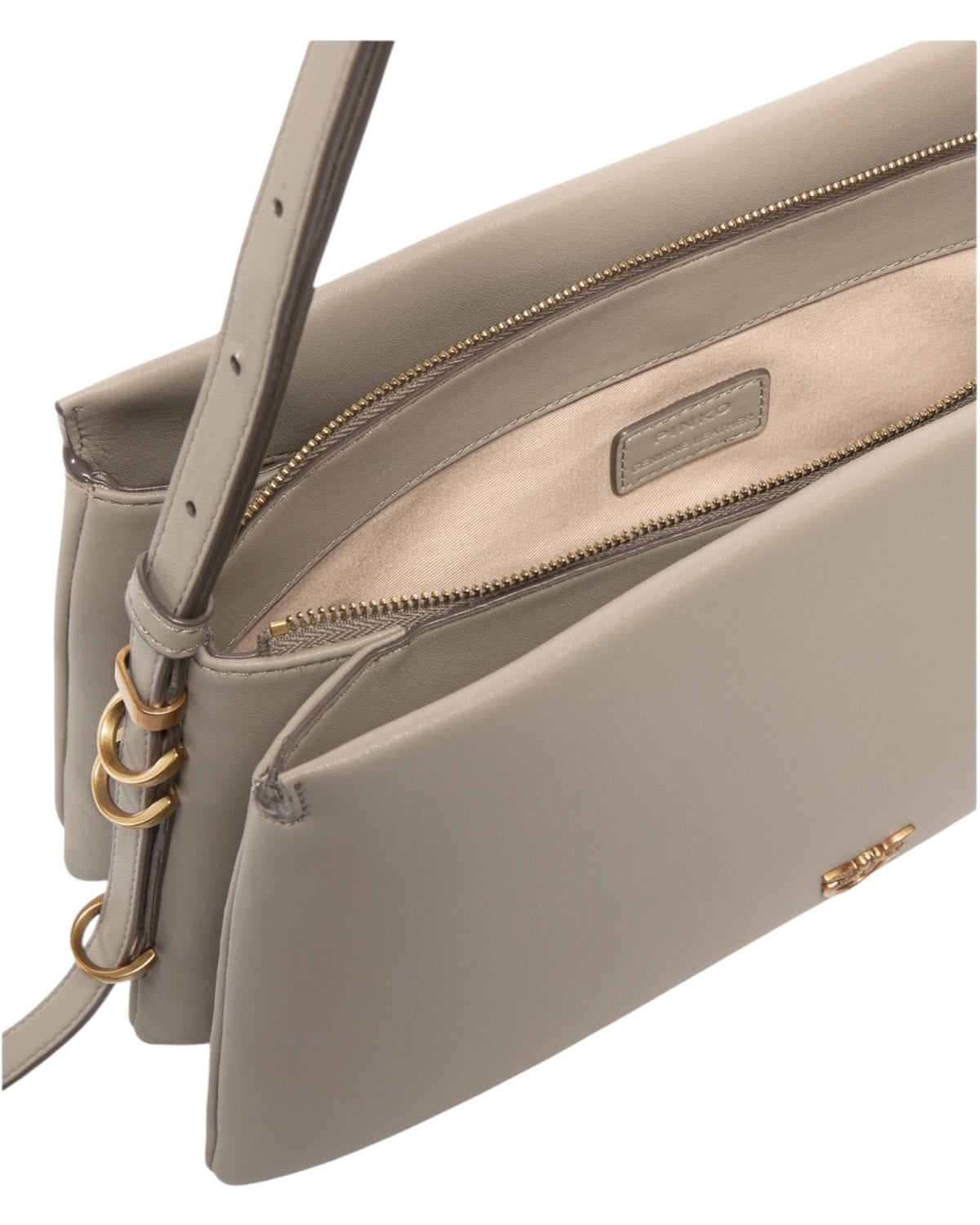 Shoulder bag with three compartments