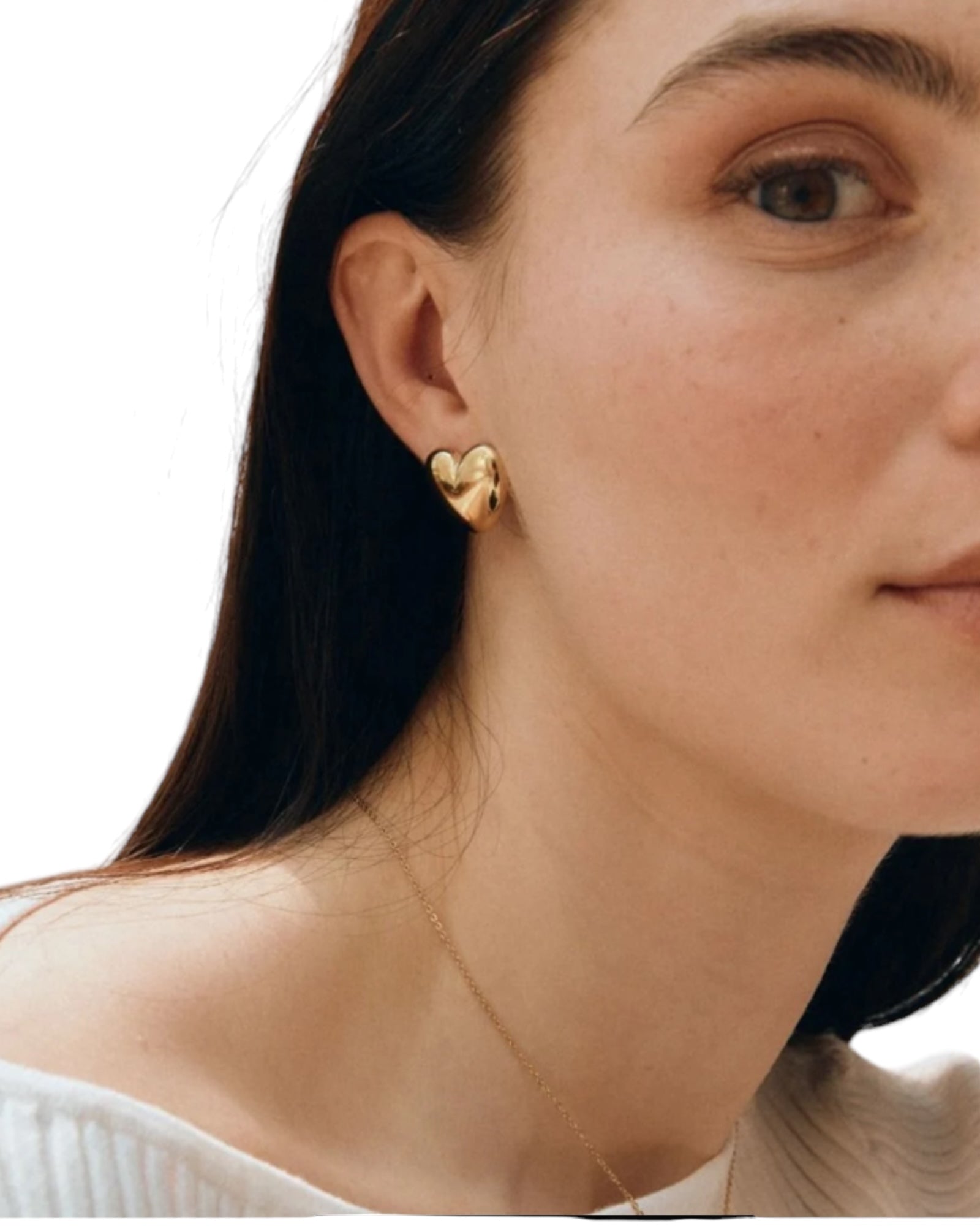 Σκουλαρίκια σε σχήμα καρδιάς BARLEY