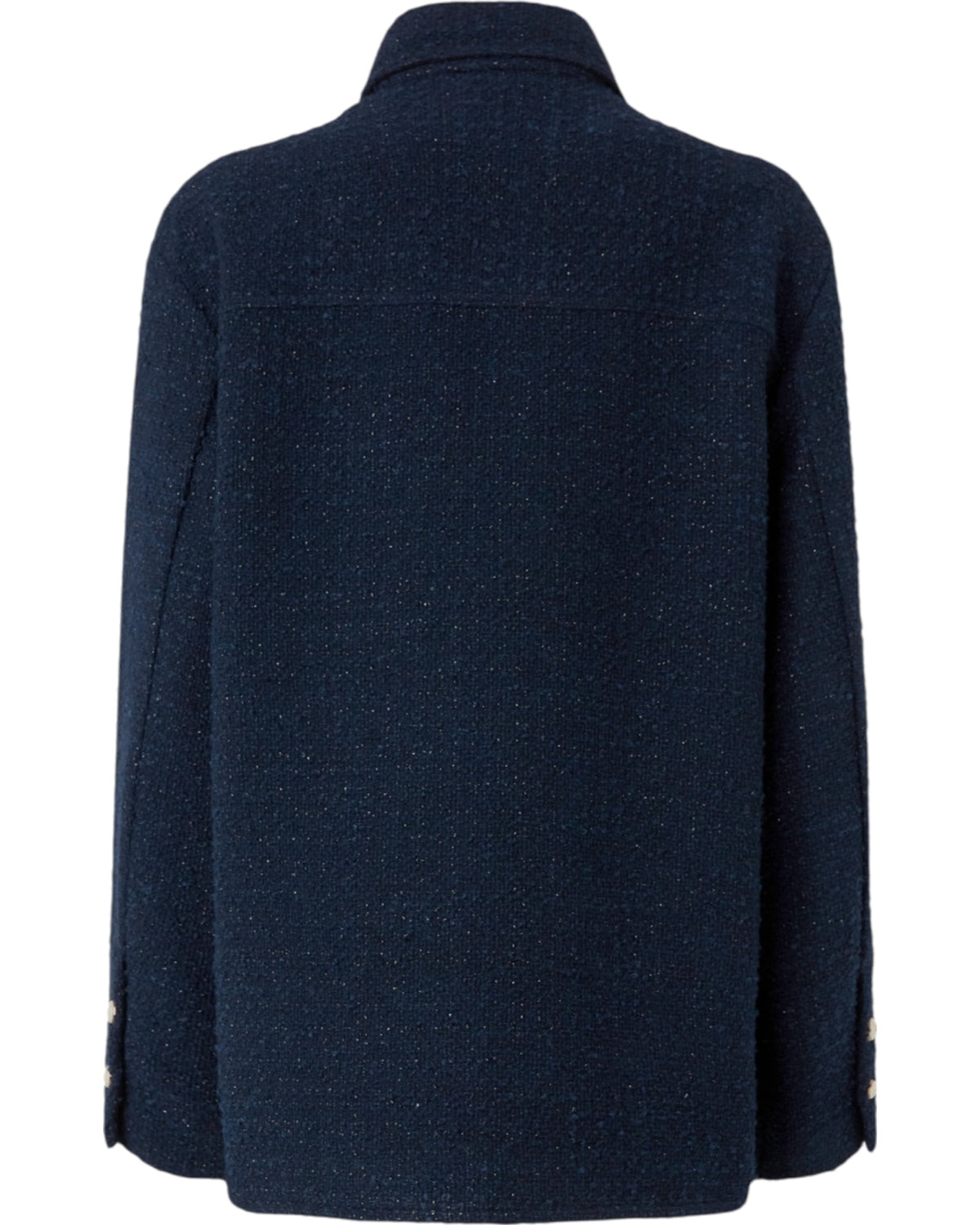 Oversized τουίντ μπουφάν με σχέδια GHIACCIOLO