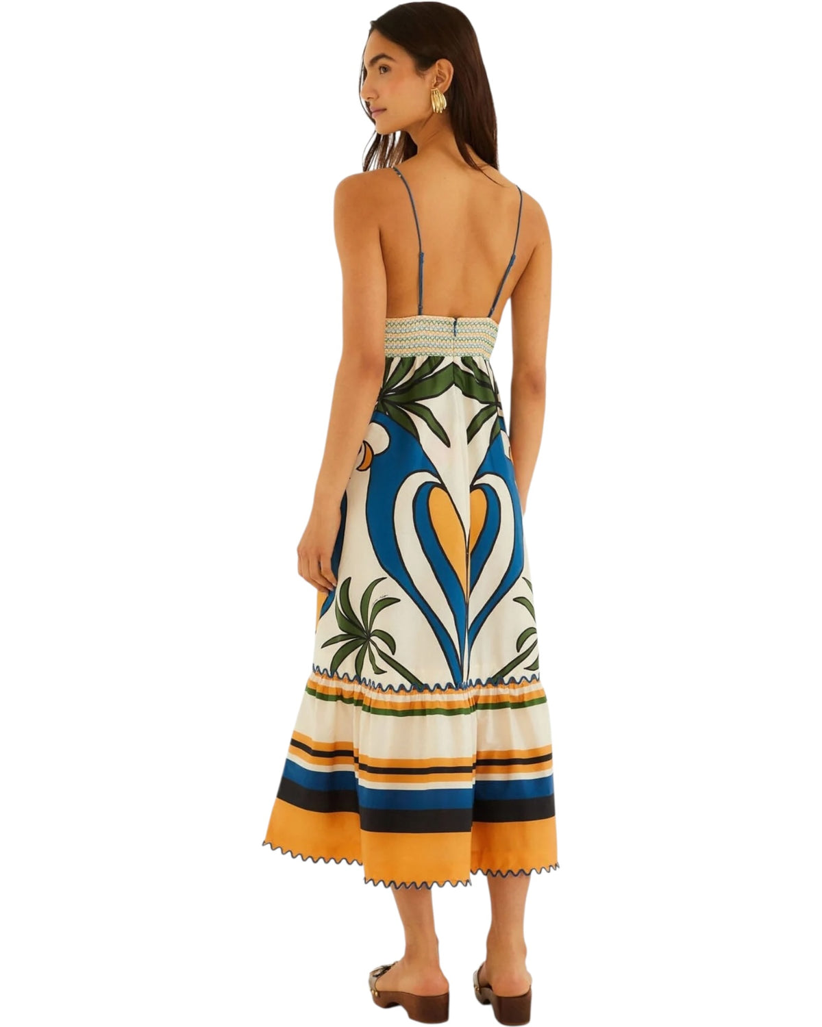Φόρεμα μάξι με γραφικά TROPICAL GRAPHIC SLEEVELESS MAXI DRESS-TROPICAL GRAPHIC