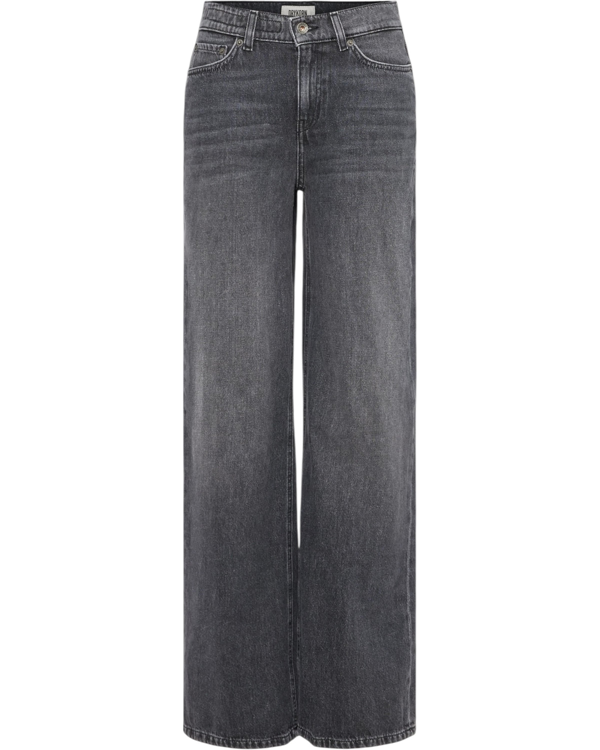 Mid-waist jeans σε γκρι denim FLUNG
