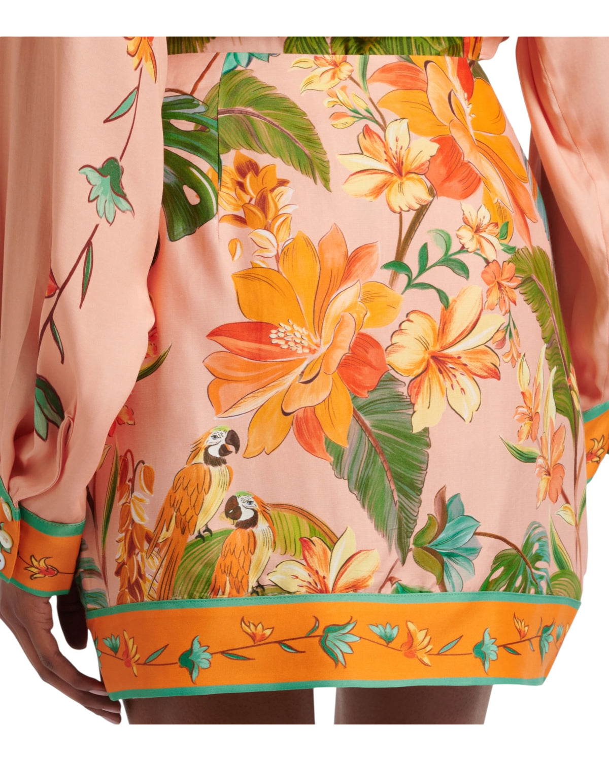 Φούστα με στάμπα BIRDS MINI SKIRT
