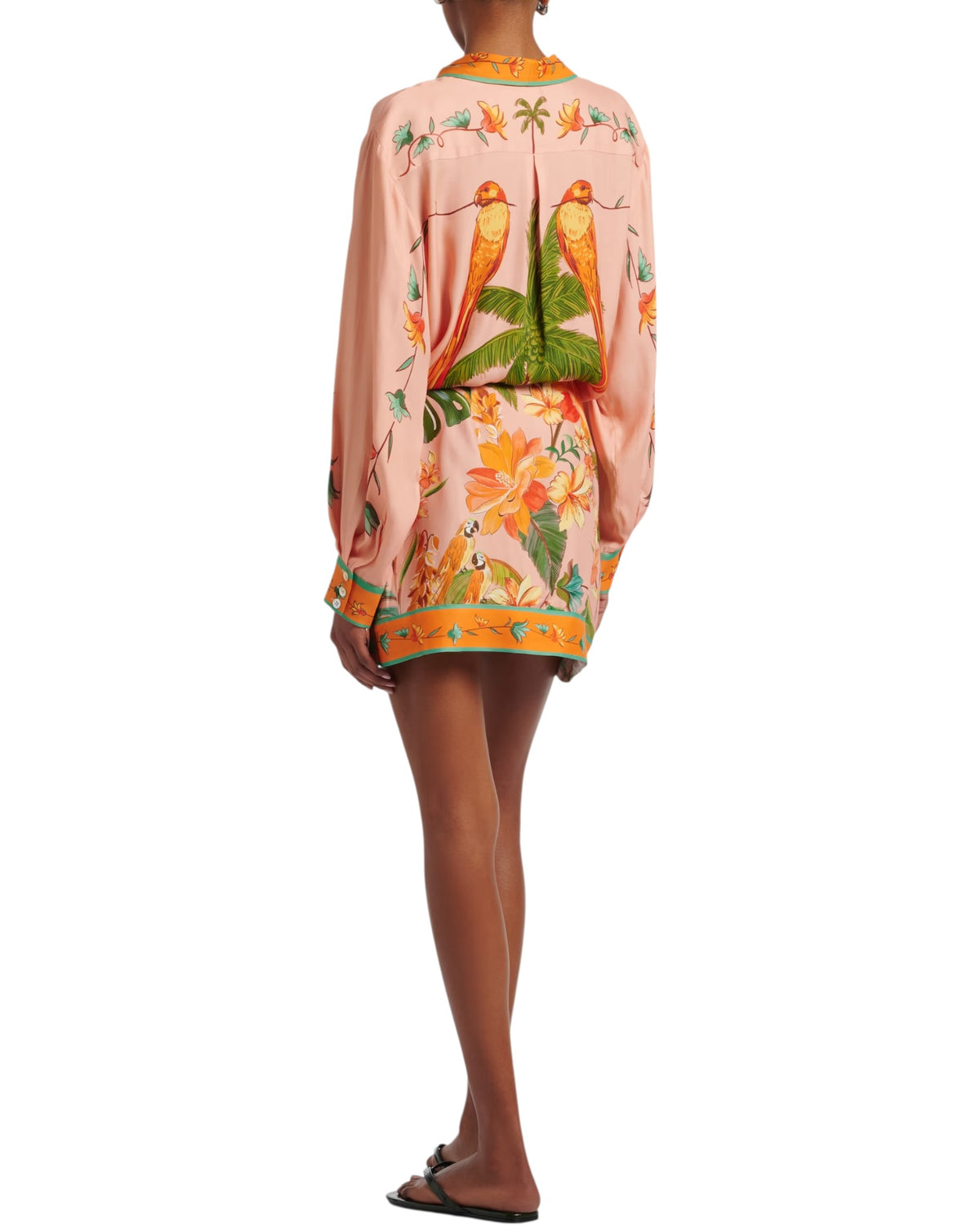 Φούστα με στάμπα BIRDS MINI SKIRT