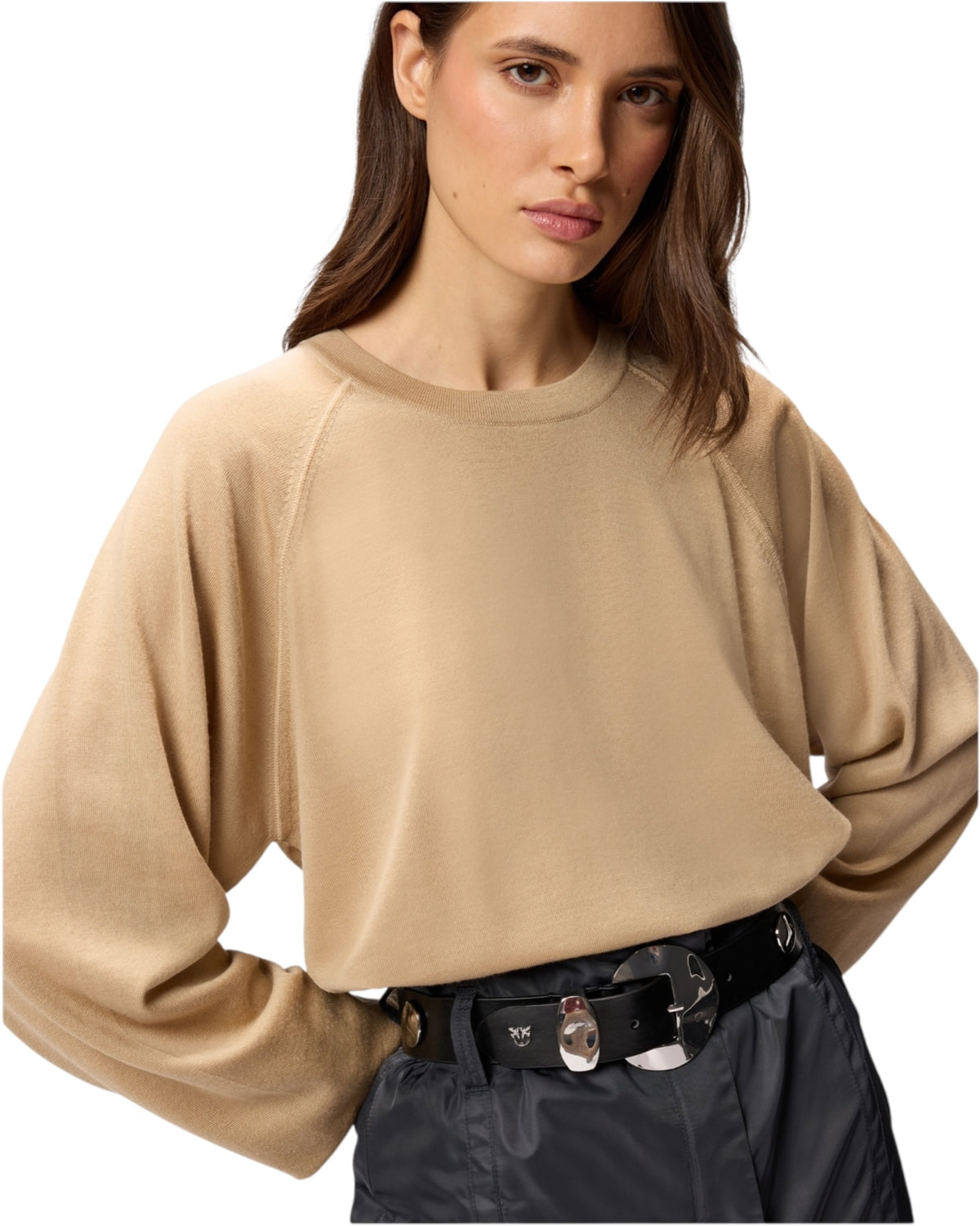 Πουλόβερ με μακριά μανίκια και στρογγυλή λαιμόκοψη LANZAROTE