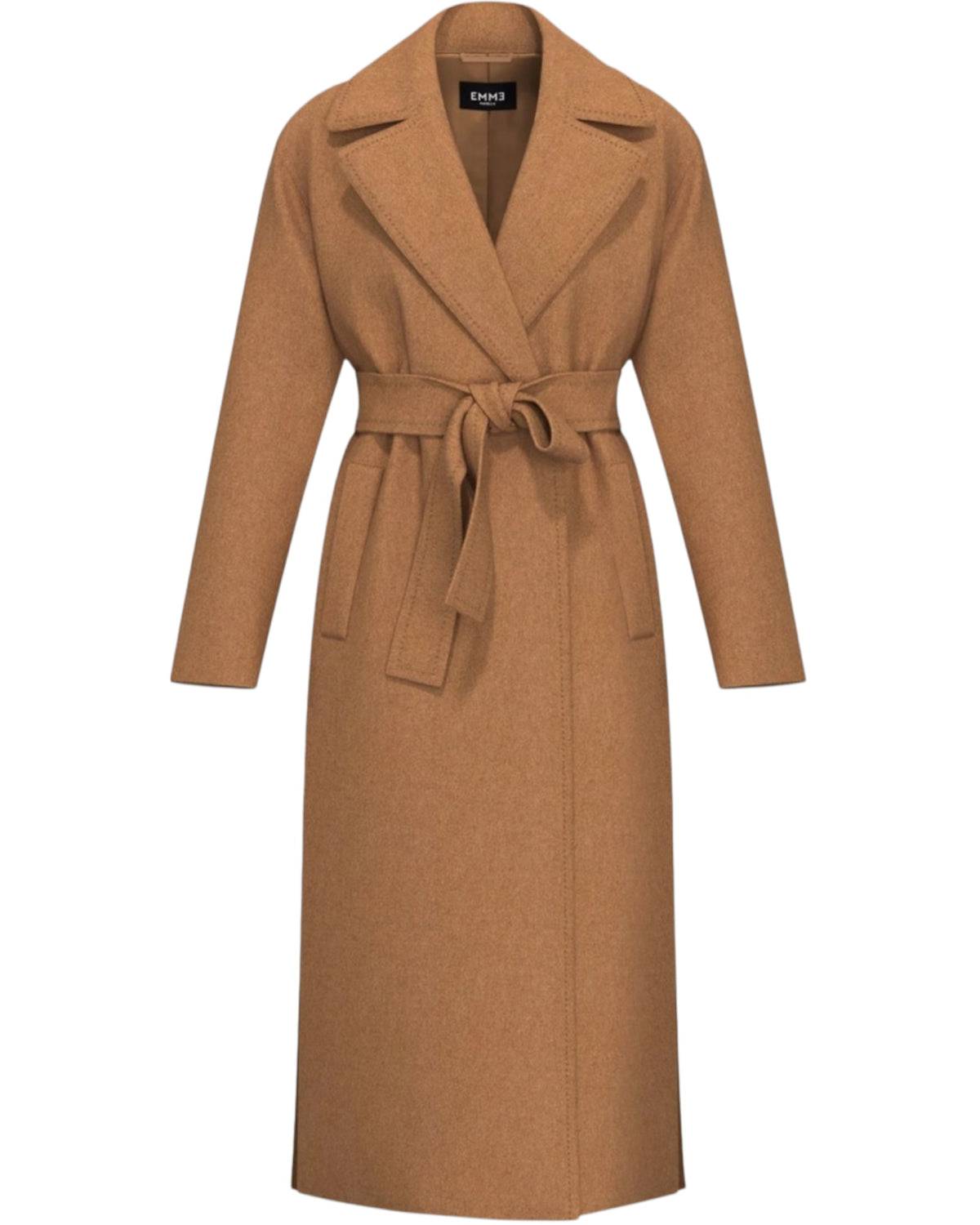 Μακρύ παλτό με ζώνη CADMIO