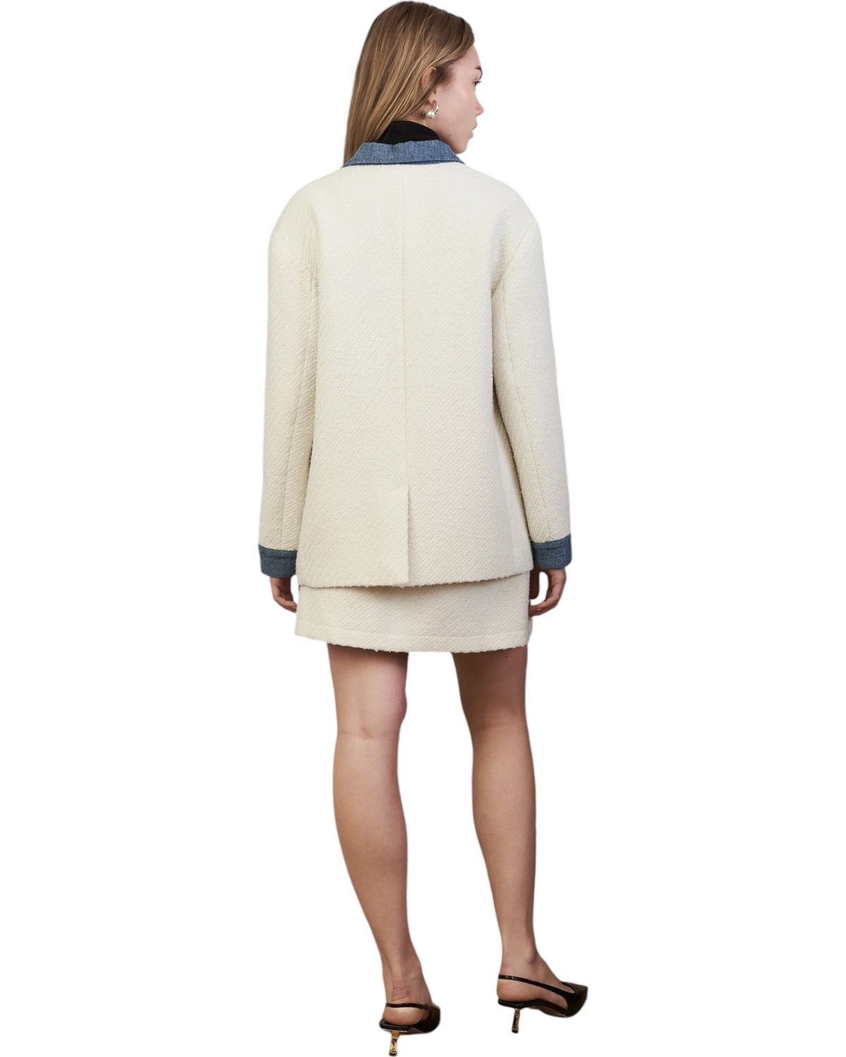 Jacket με denim λεπτομέρειες FRANKIE