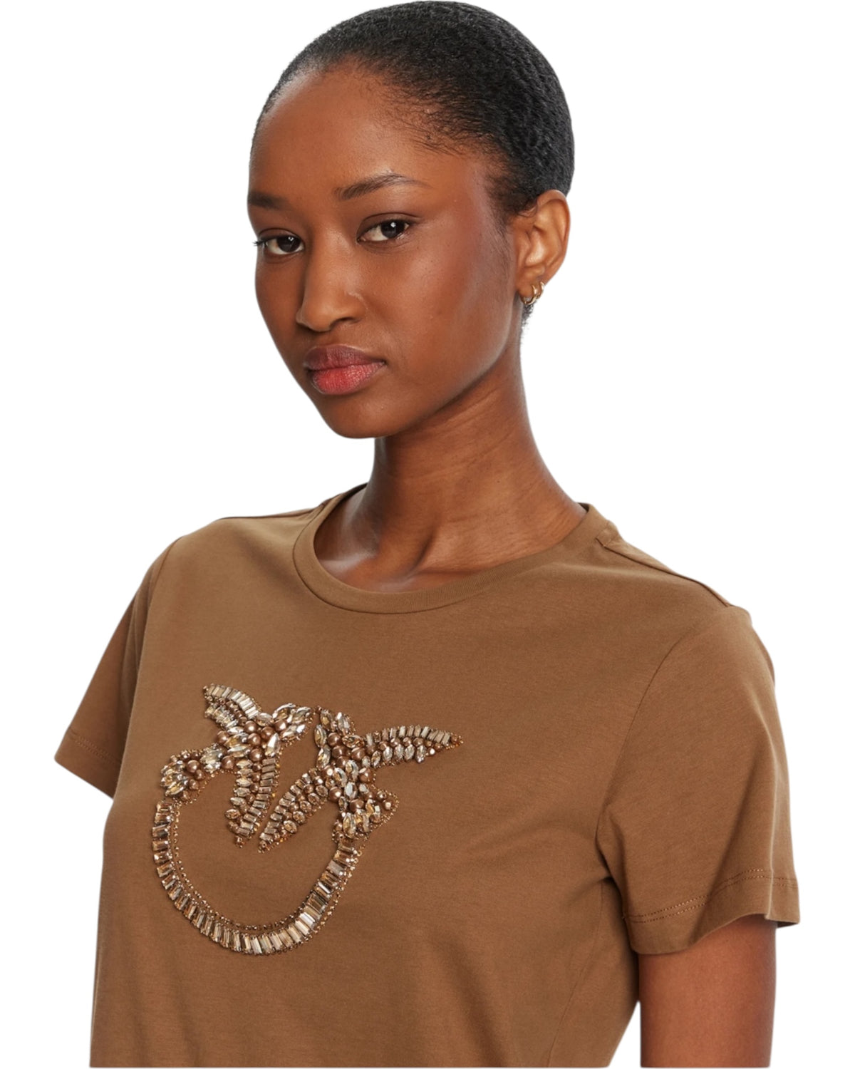 T-shirt με διακοσμημένο λογότυπο Love Birds Quentin