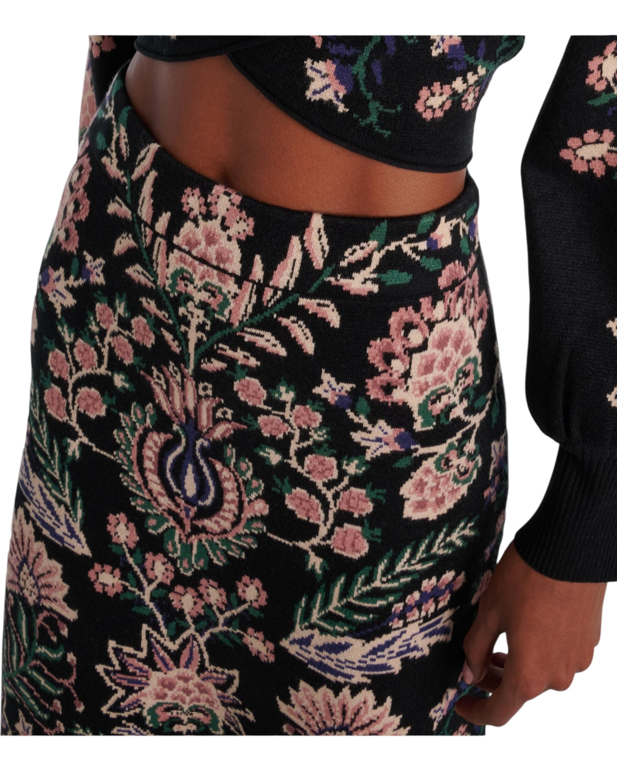 Ψηλόμεση μίντι φούστα με κρόσσια Marvelous Garden