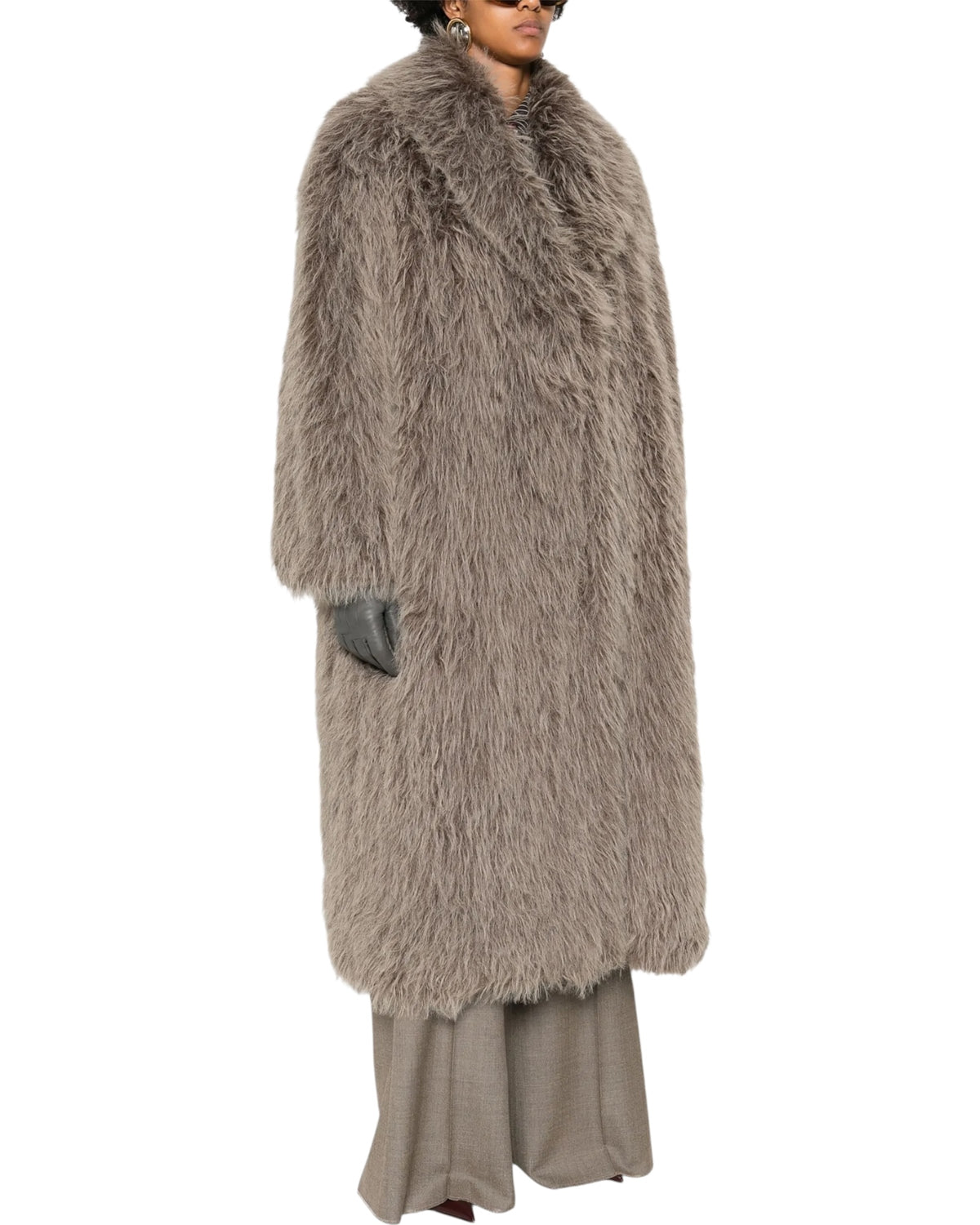 Παλτό από ψεύτικη γούνα