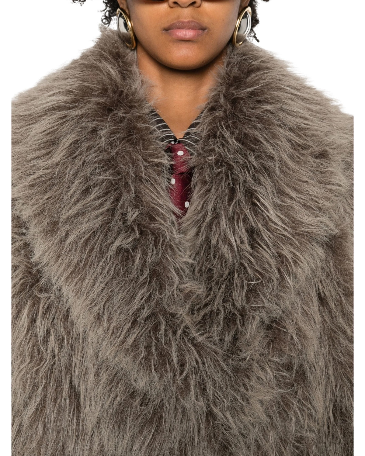 Παλτό από ψεύτικη γούνα