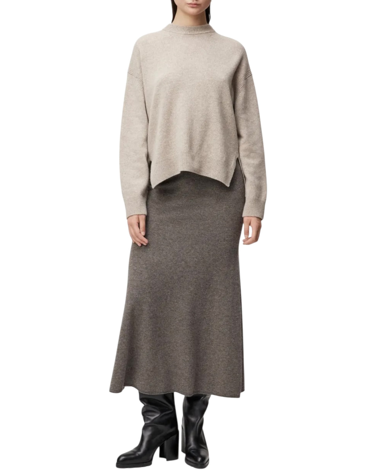 Πουλόβερ με στρογγυλή λαιμόκοψη LIZIELA