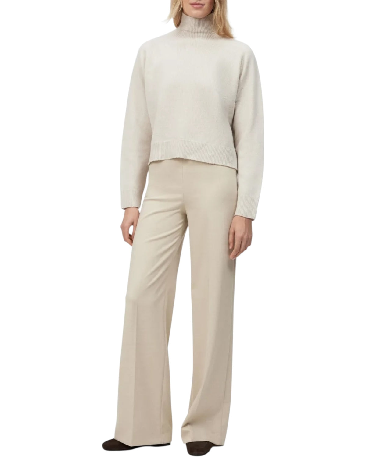 Πουλόβερ με ζιβάγκο από μαλλί LYZIMA