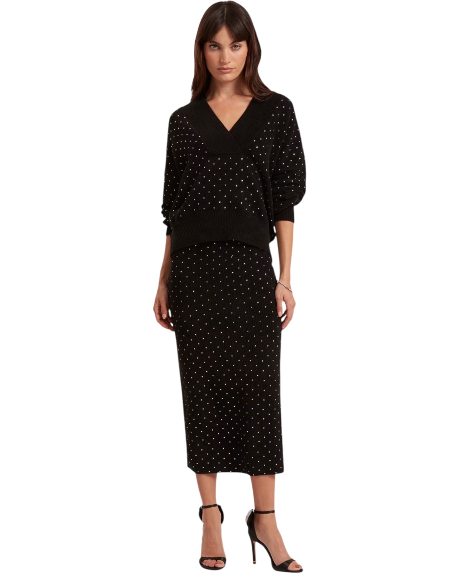 Midi φούστα με εφαρμοστή γραμμή KEATA