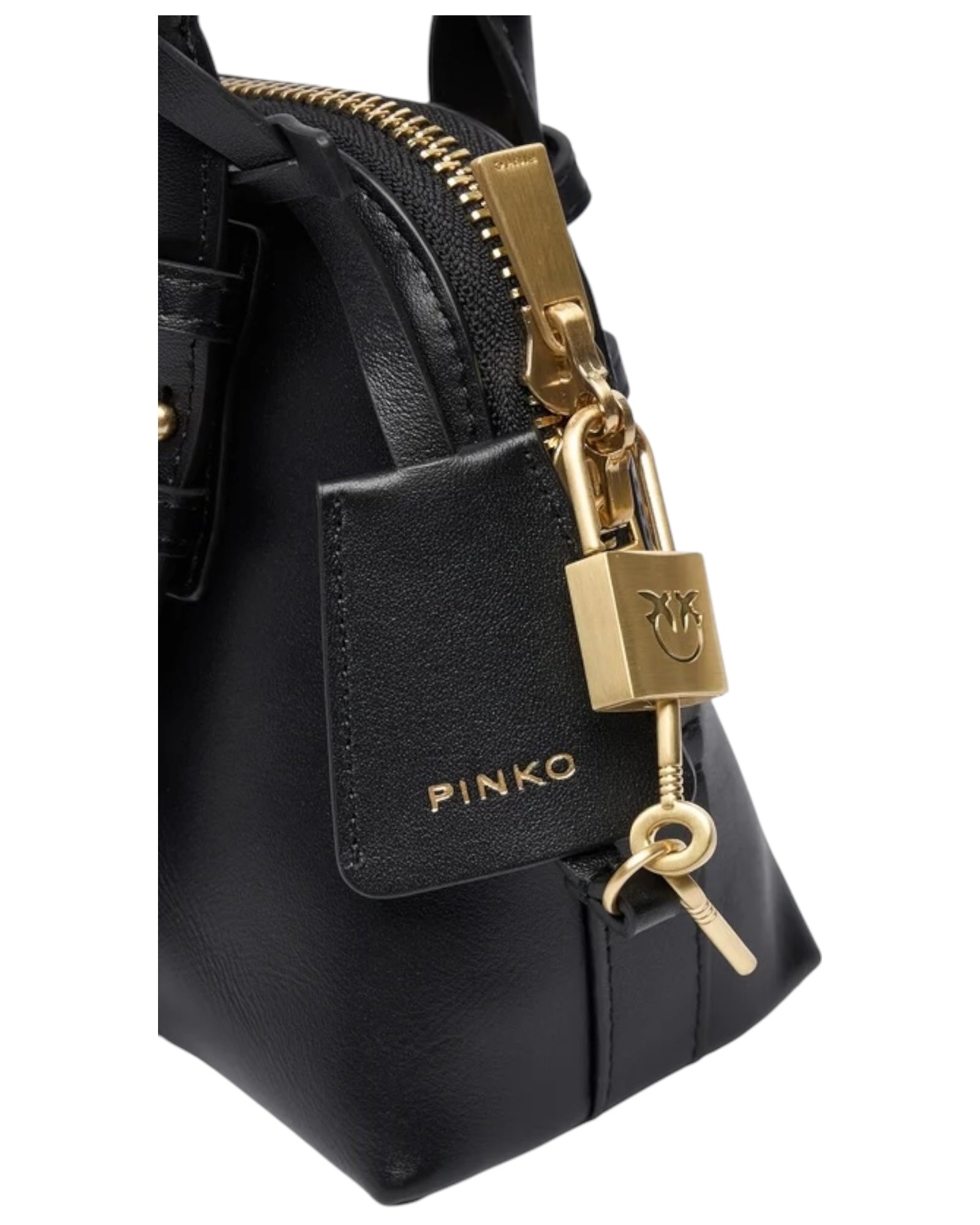 Δερμάτινη τσάντα με φερμουάρ BOWLING BAG MINI