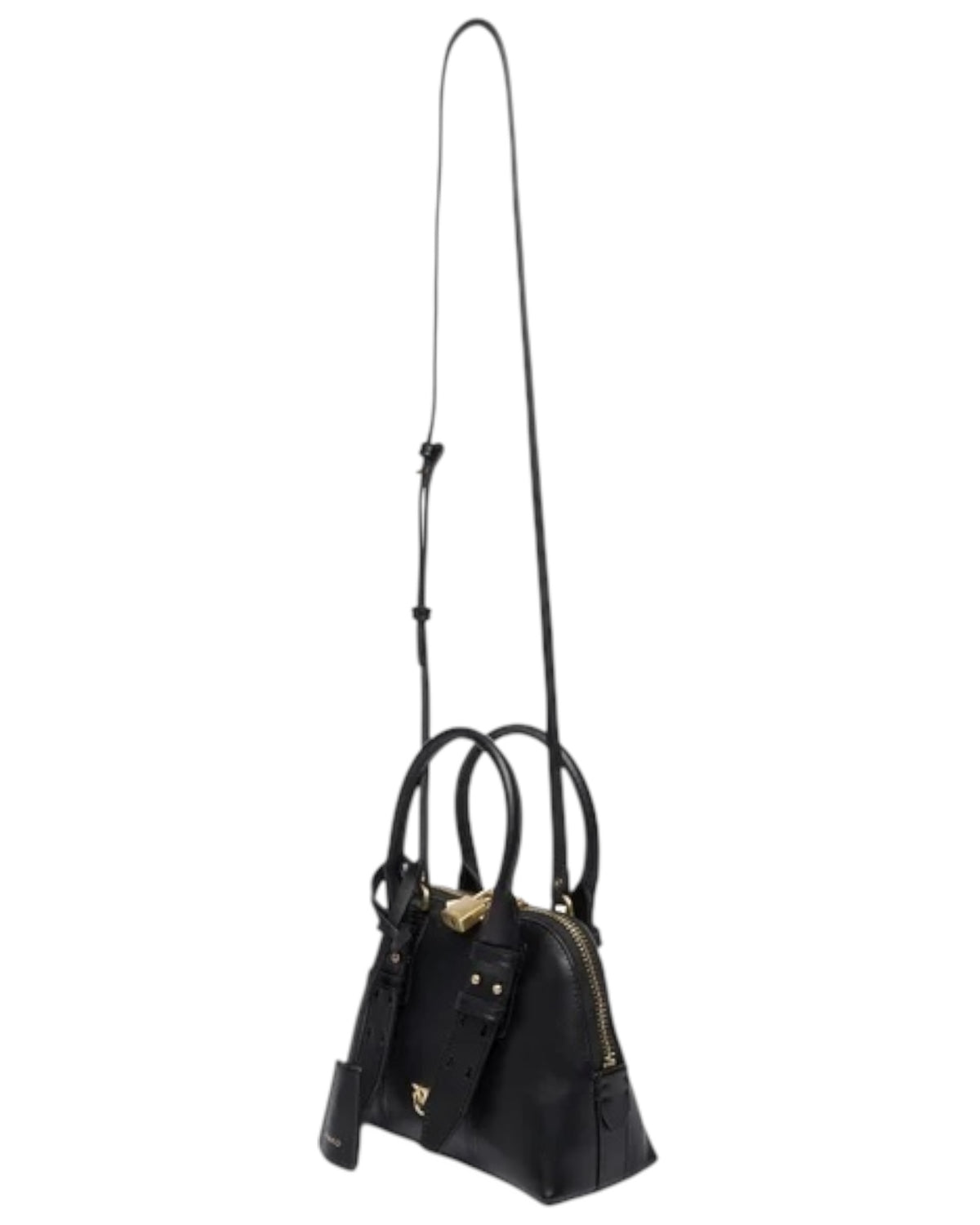 Δερμάτινη τσάντα με φερμουάρ BOWLING BAG MINI