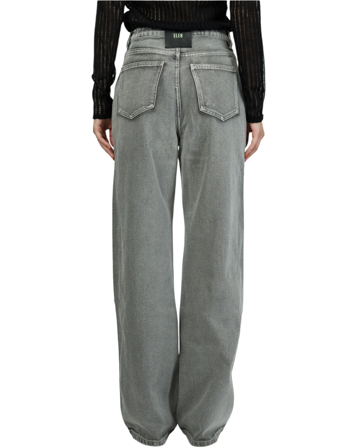 Γκρι τζιν wide leg