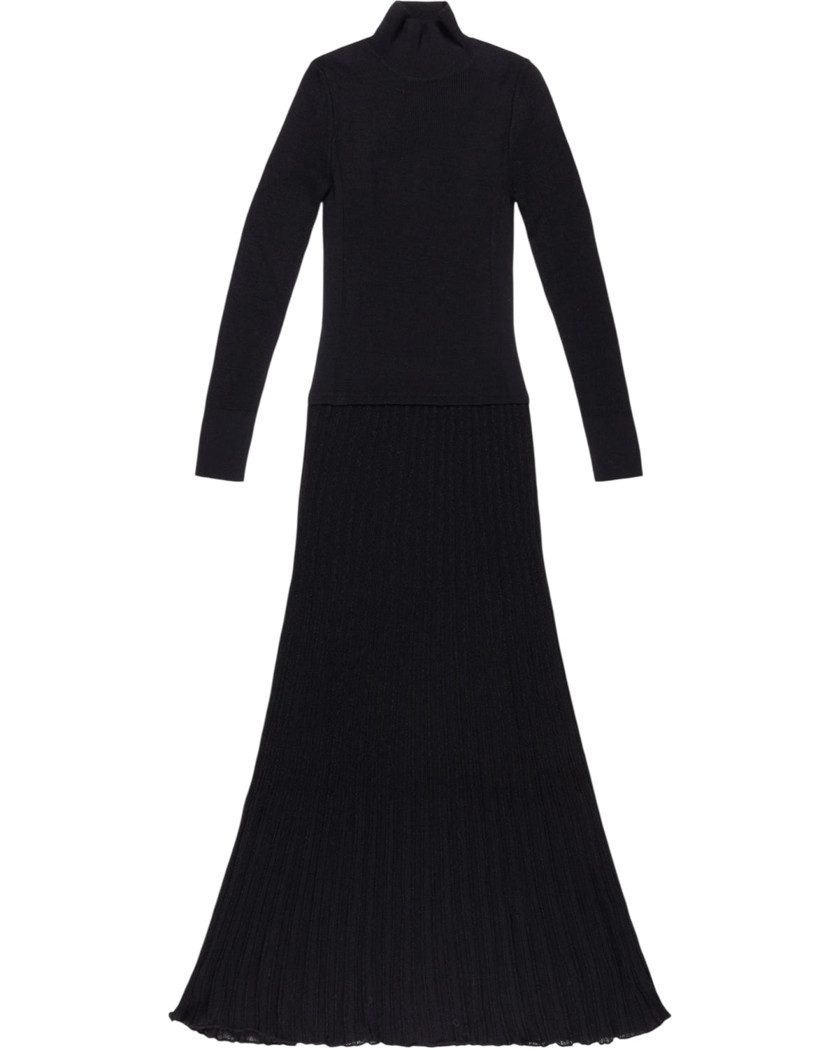 Μακρύ φόρεμα με πλισέ φούστα TECLER