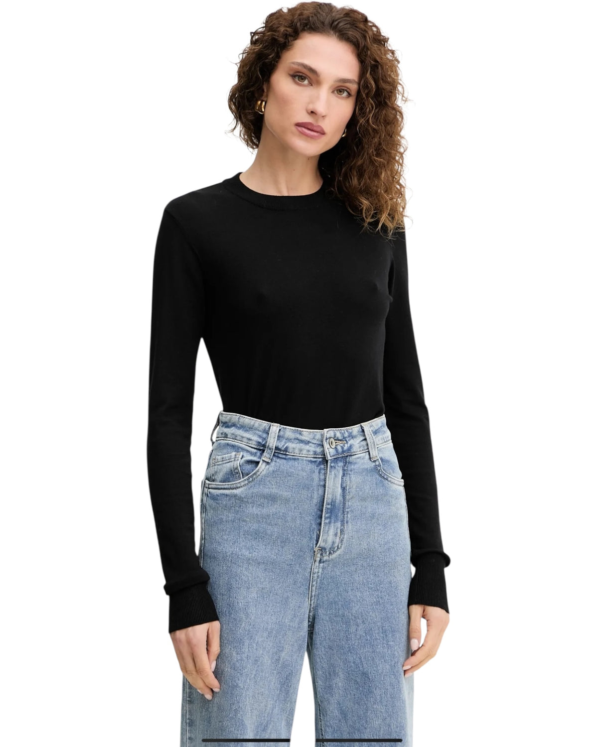 Πουλόβερ από λεπτό πλεκτό LETALO