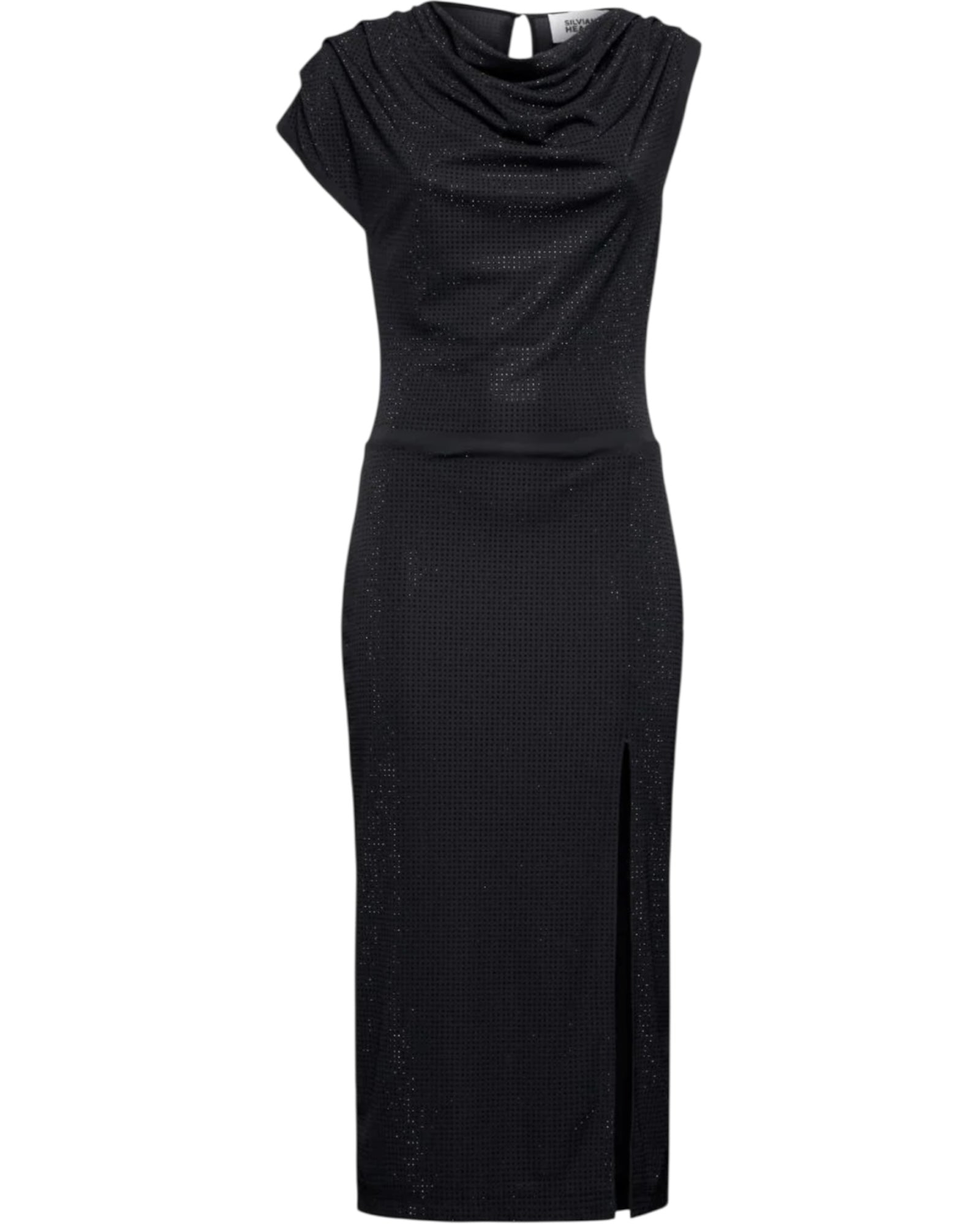 Μακρύ ντραπέ φόρεμα με έναν ώμο DUALA