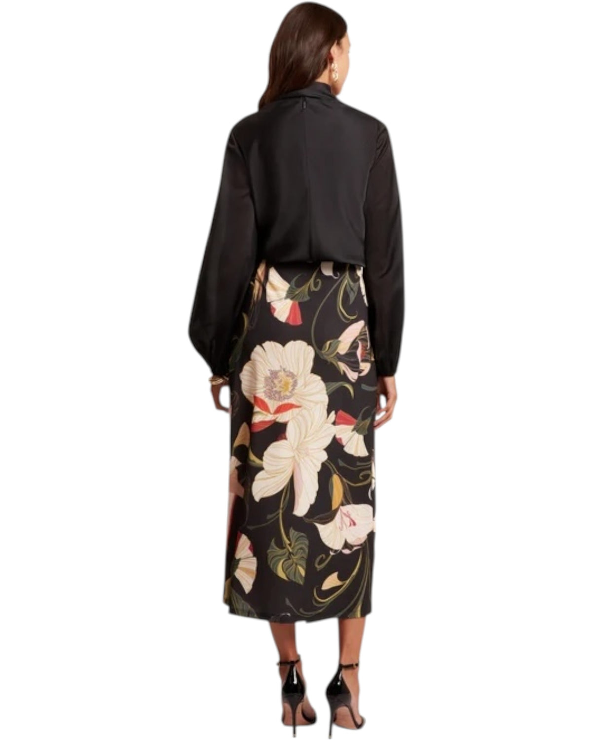 Μπλούζα με μακριά μανίκια και δέσιμο στο λαιμό ORTUGA