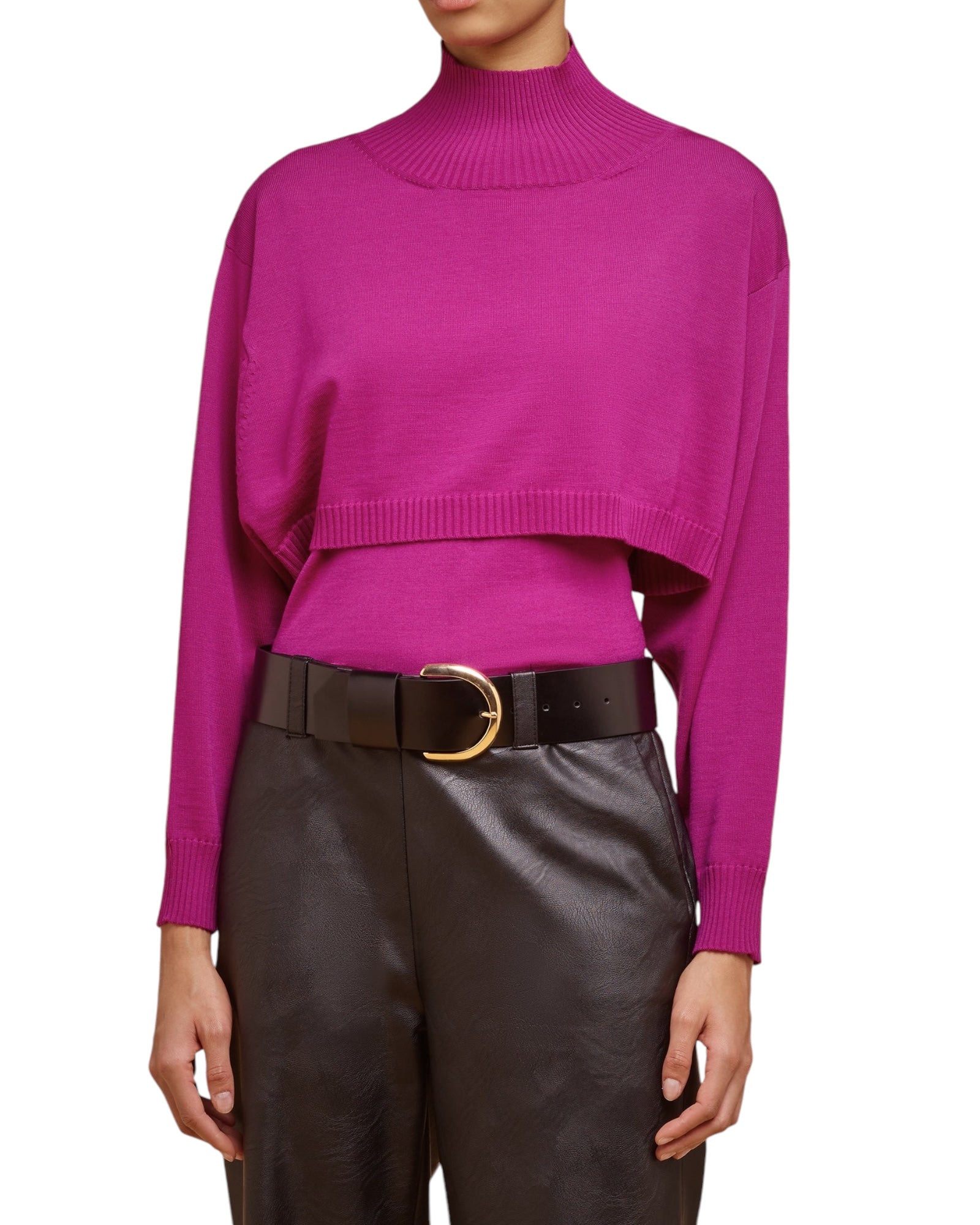 Ζώνη δερμάτινη με χρυσές λεπτομέρειες