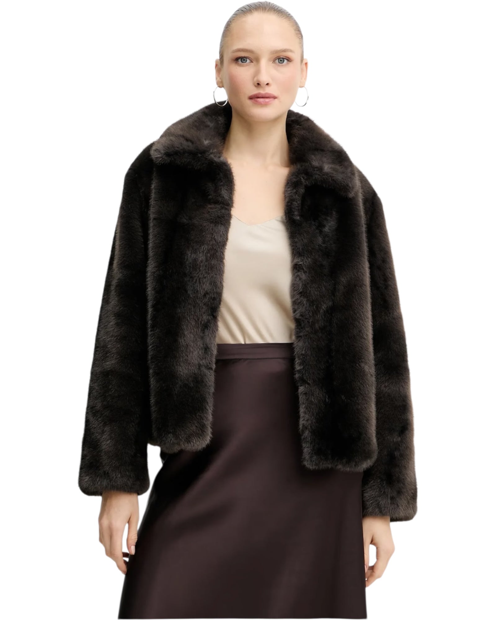 Κοντό παλτό από faux γούνα LIZOAIN