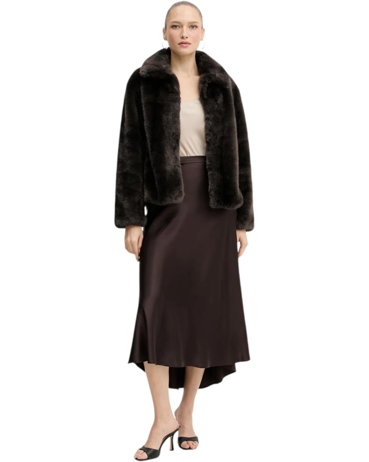 Κοντό παλτό από faux γούνα LIZOAIN