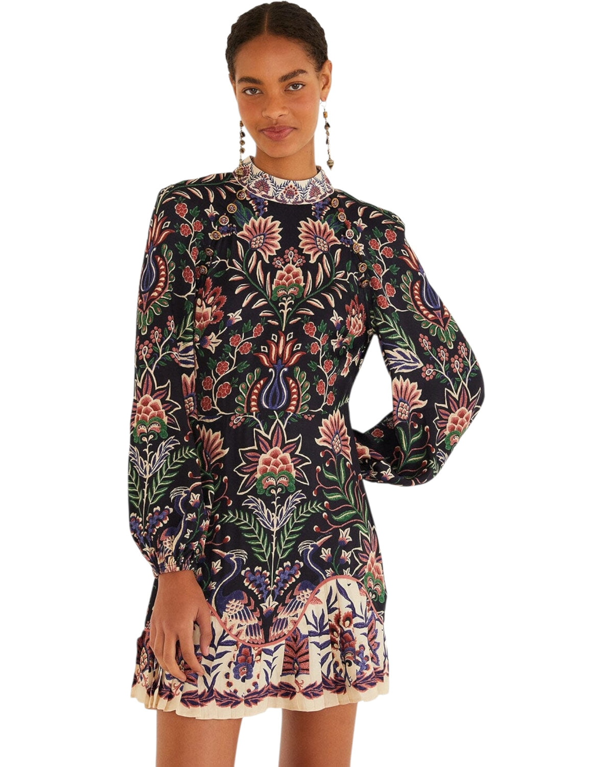 Mini φόρεμα MARVELOUS GARDEN BLACK