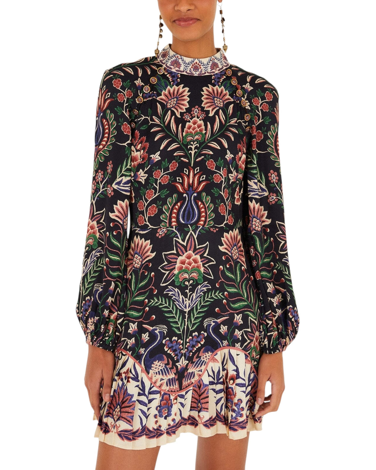 Mini φόρεμα MARVELOUS GARDEN BLACK