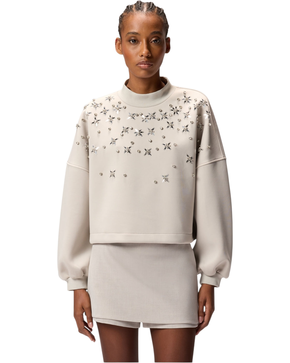 Πουλόβερ με κέντημα κοσμημάτων BIBIANA