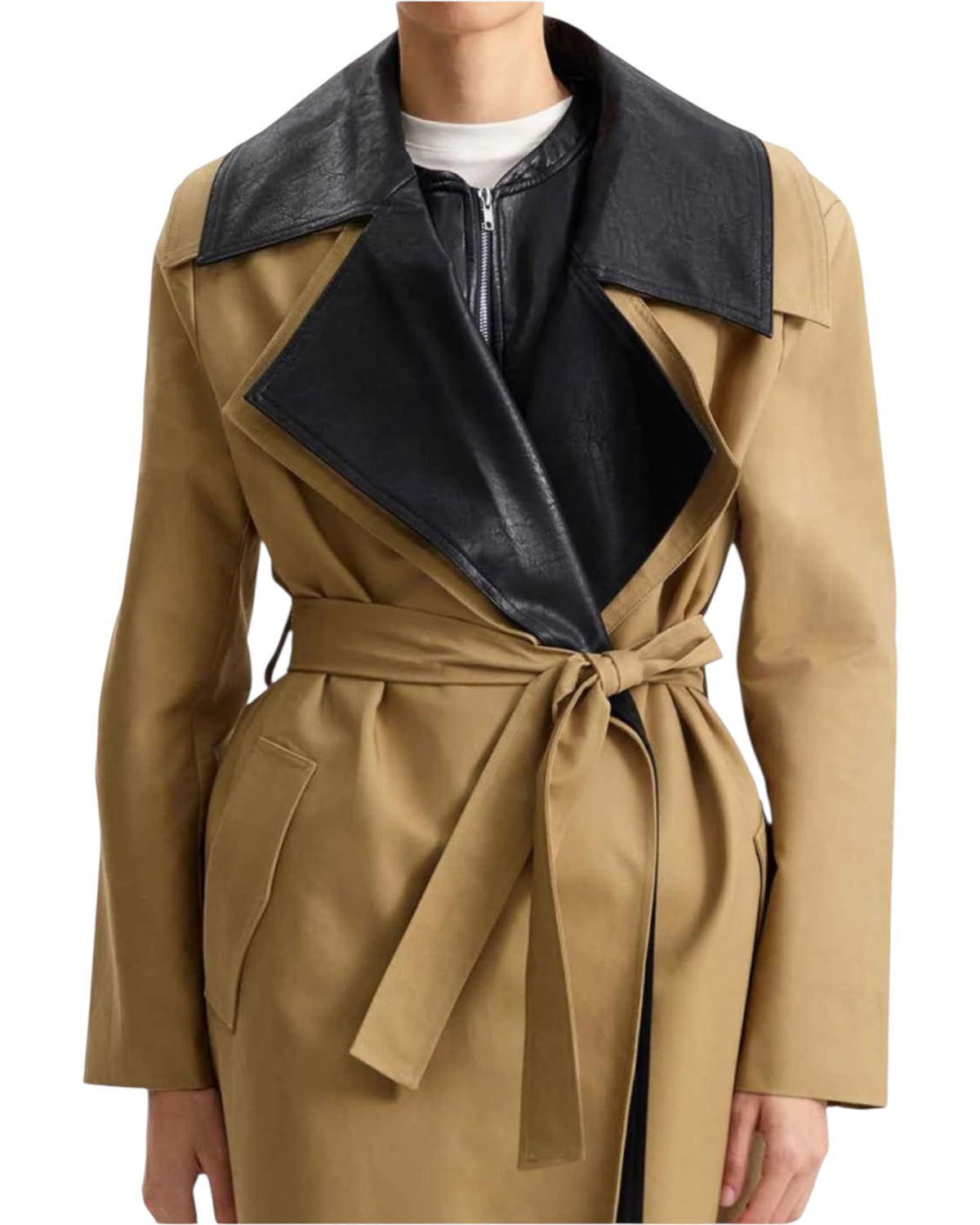 Καμπαρντίνα ELEH με τεχνητό δέρμα