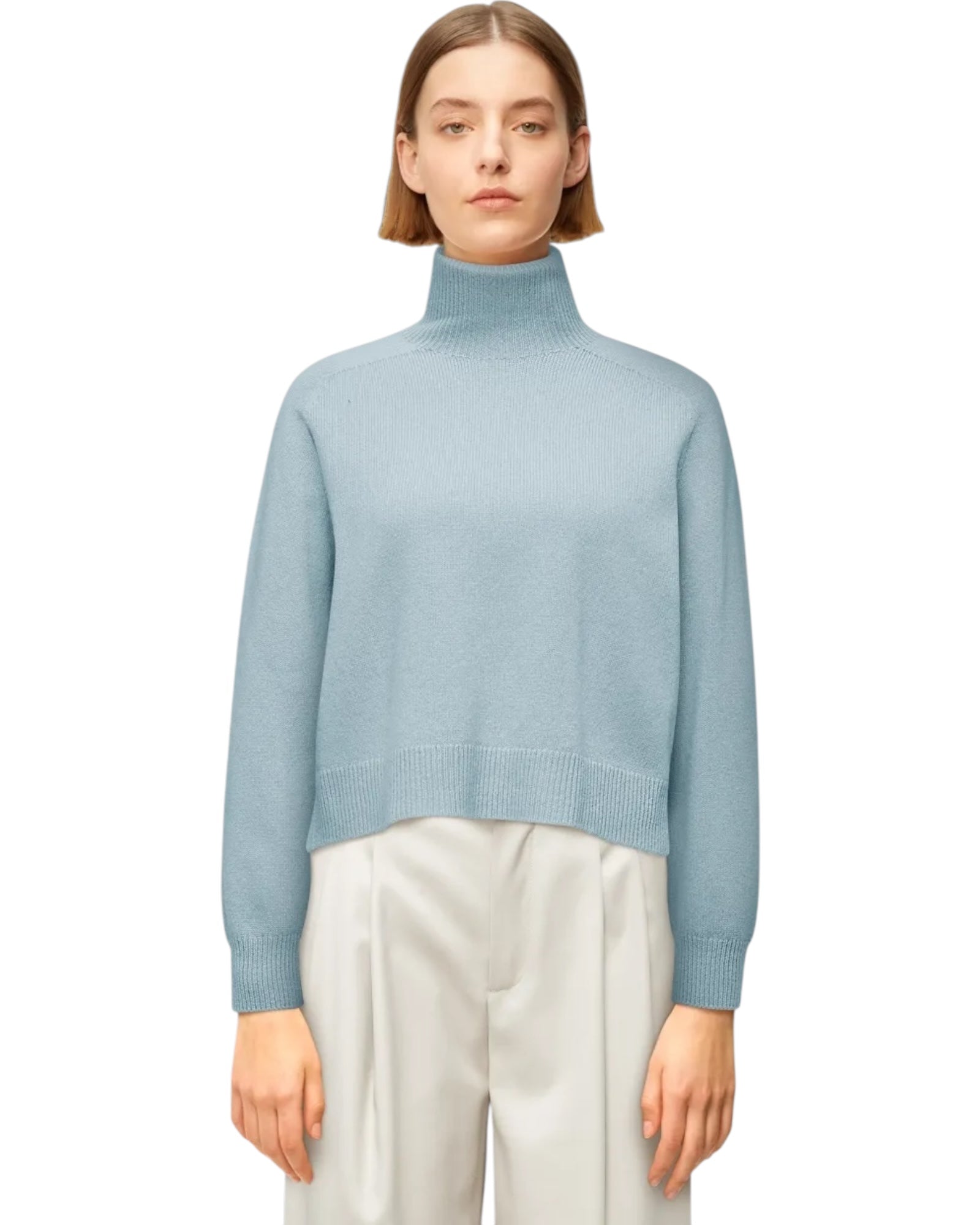 Πουλόβερ με ζιβάγκο και πλαϊνά σκισίματα  LYZIMA