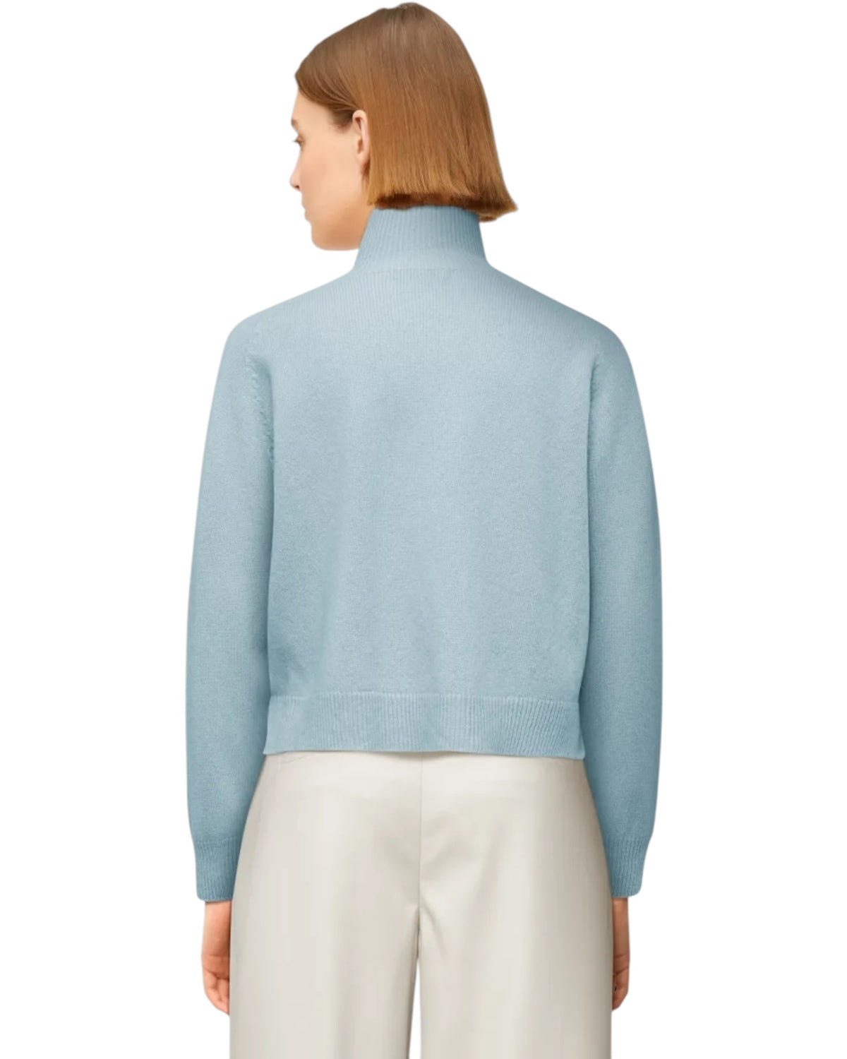 Πουλόβερ με ζιβάγκο και πλαϊνά σκισίματα  LYZIMA