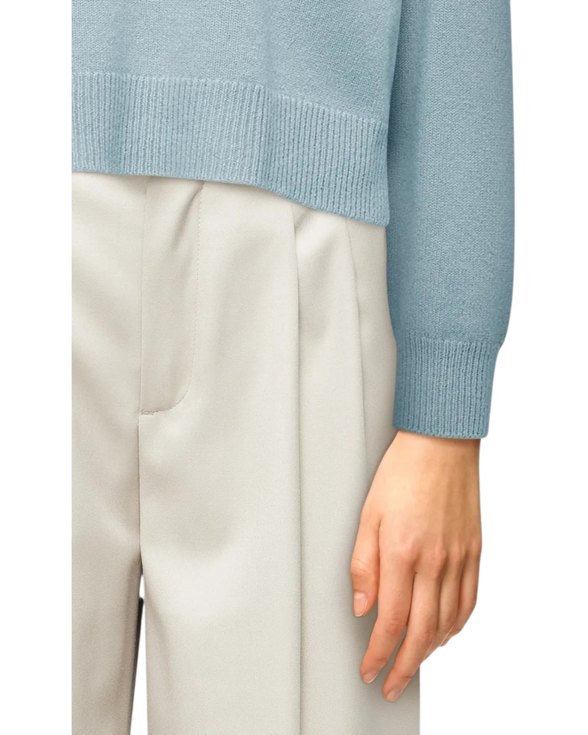 Πουλόβερ με ζιβάγκο και πλαϊνά σκισίματα  LYZIMA