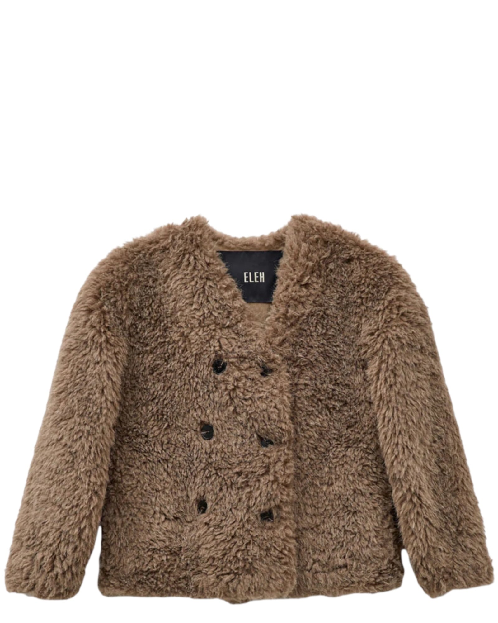 Κοντό jacket από faux γούνα