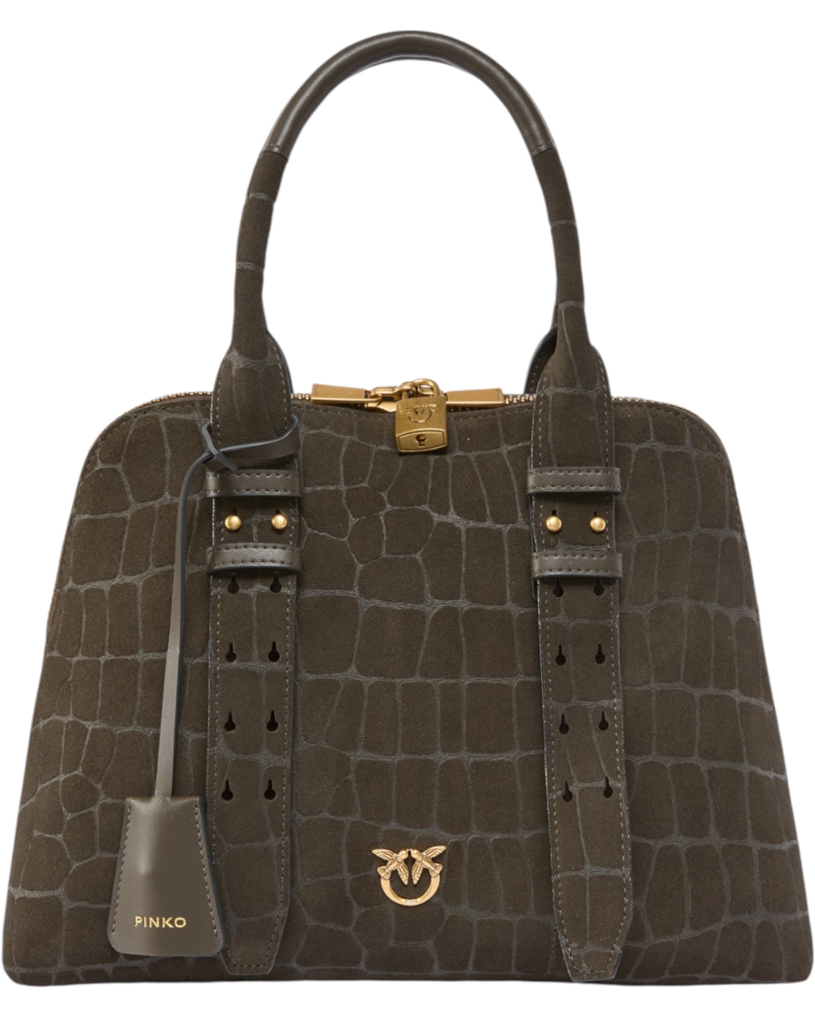 Escape Bag in crocodile-print leather
