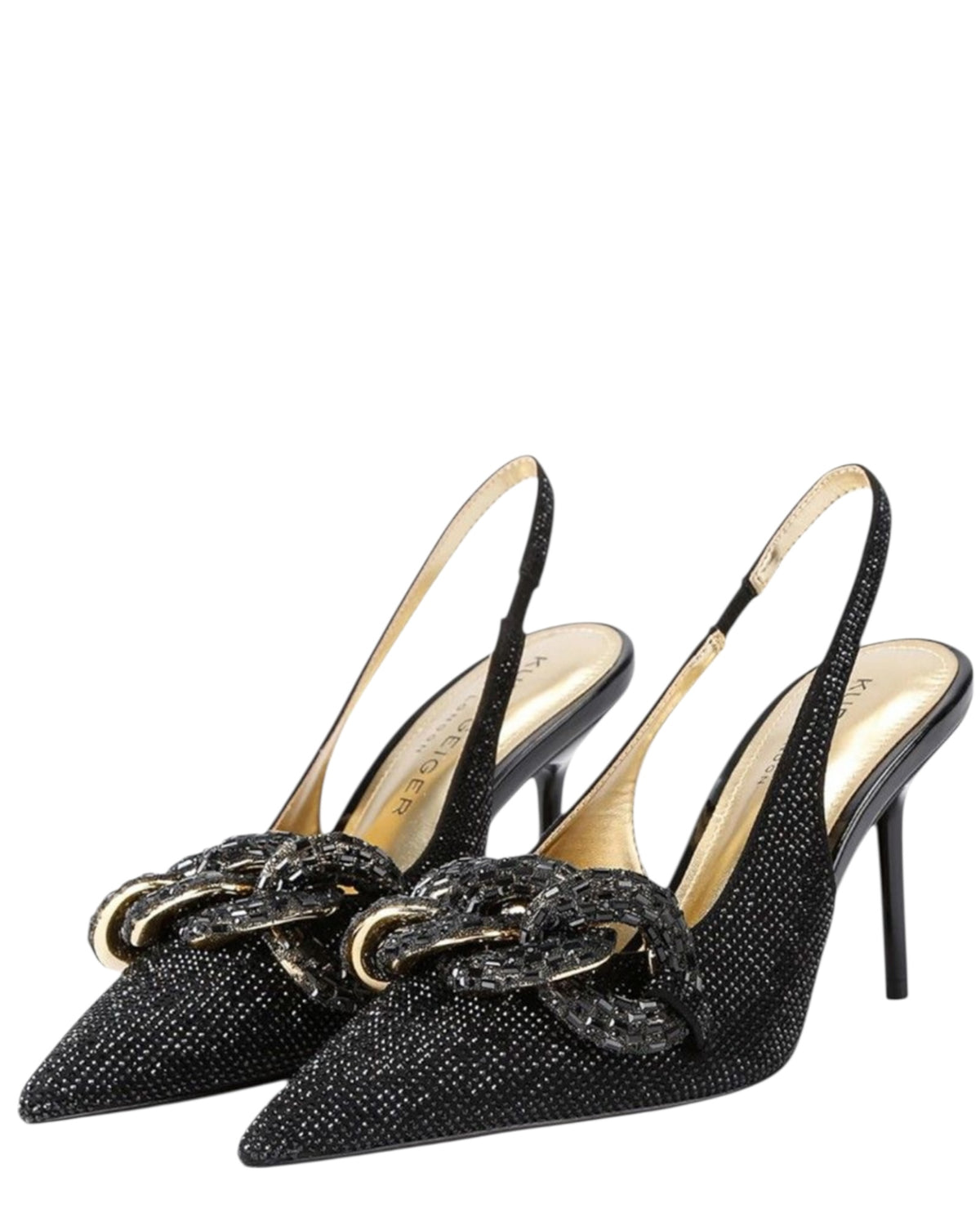 Slingback με διακοσμητική αλυσίδα CRYSTAL CHAIN