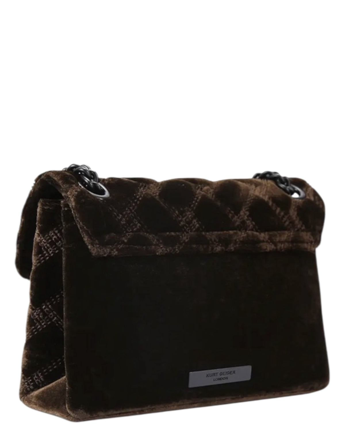 Τσάντα crossbody με κρυστάλλινα διακοσμητικά VELVET MINI KENSINGTON