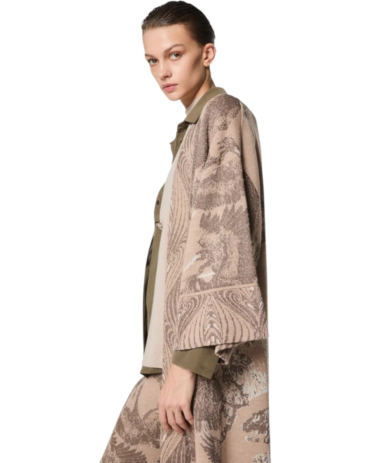 Kιμονό με μοτίβο JAQUARD