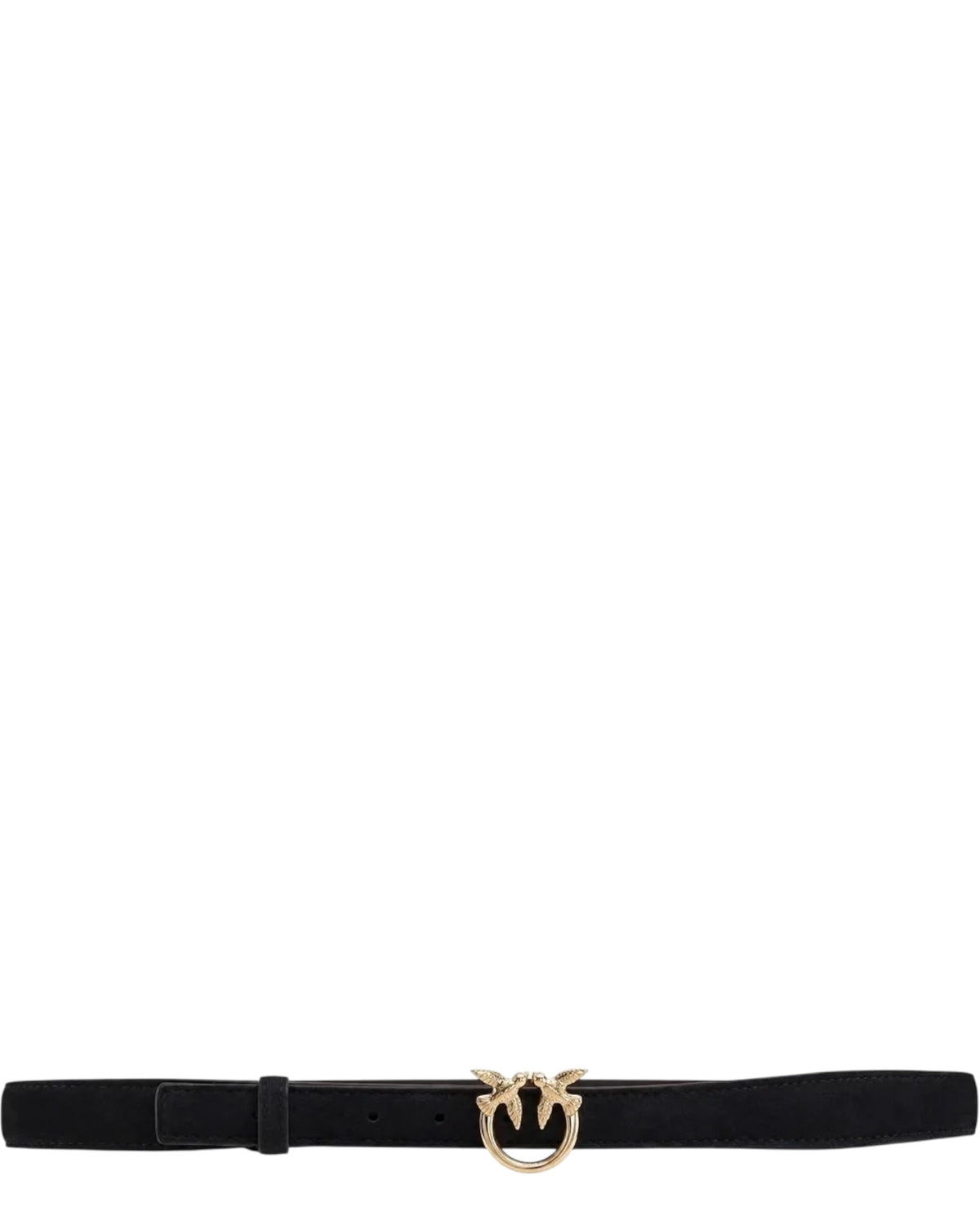 Suede ζώνη με μεταλλική αγκράφα LOVE BERRY H2 BELT.LOW SUEDE