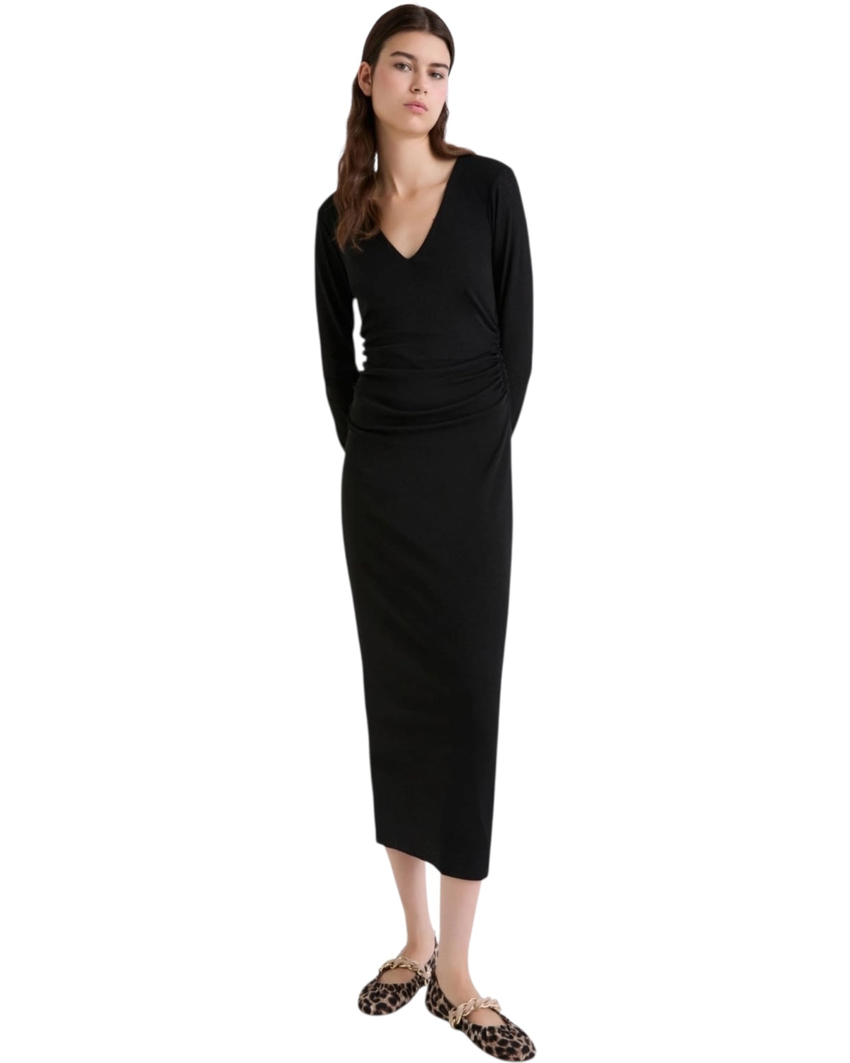 Φόρεμα με σούρες στο πλάι INTRA