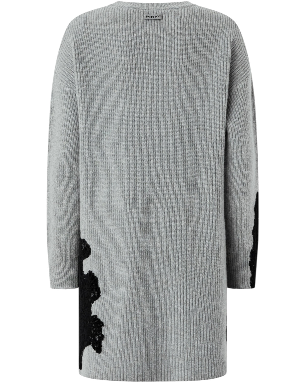 Mini πλεκτό φόρεμα με δαντέλα VALLEDAOSTA