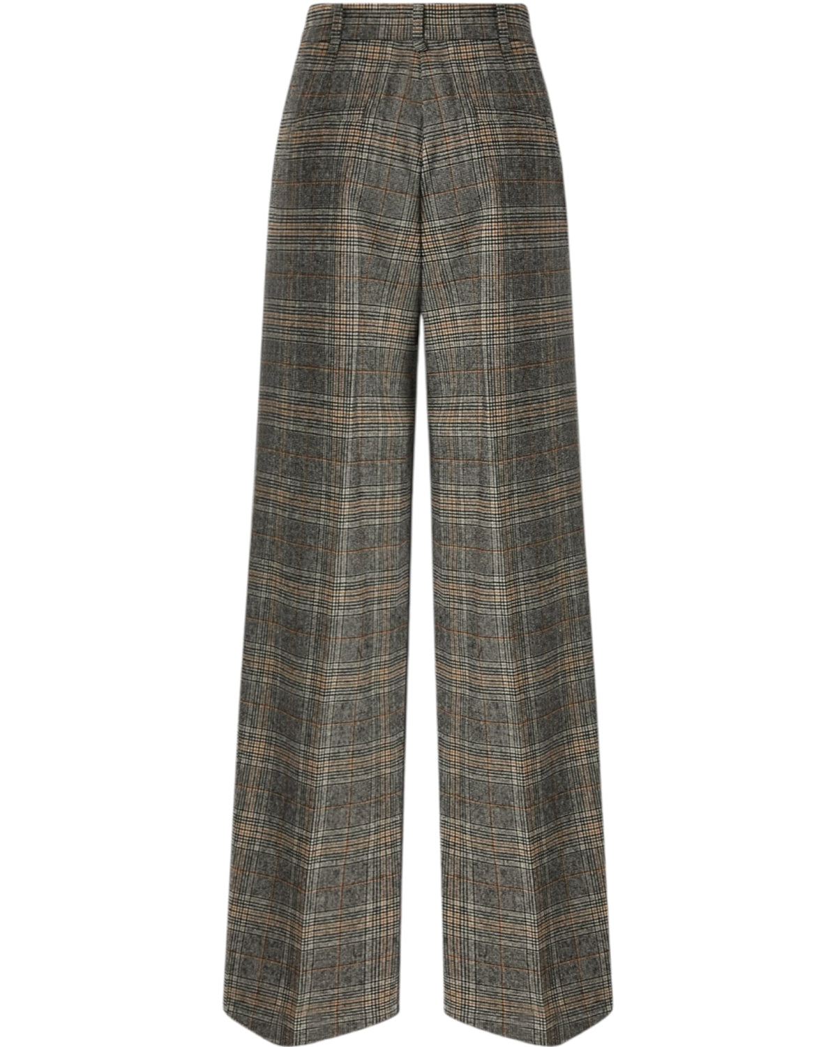 Φαρδύ παντελόνι με καρό μοτίβο BLANCA