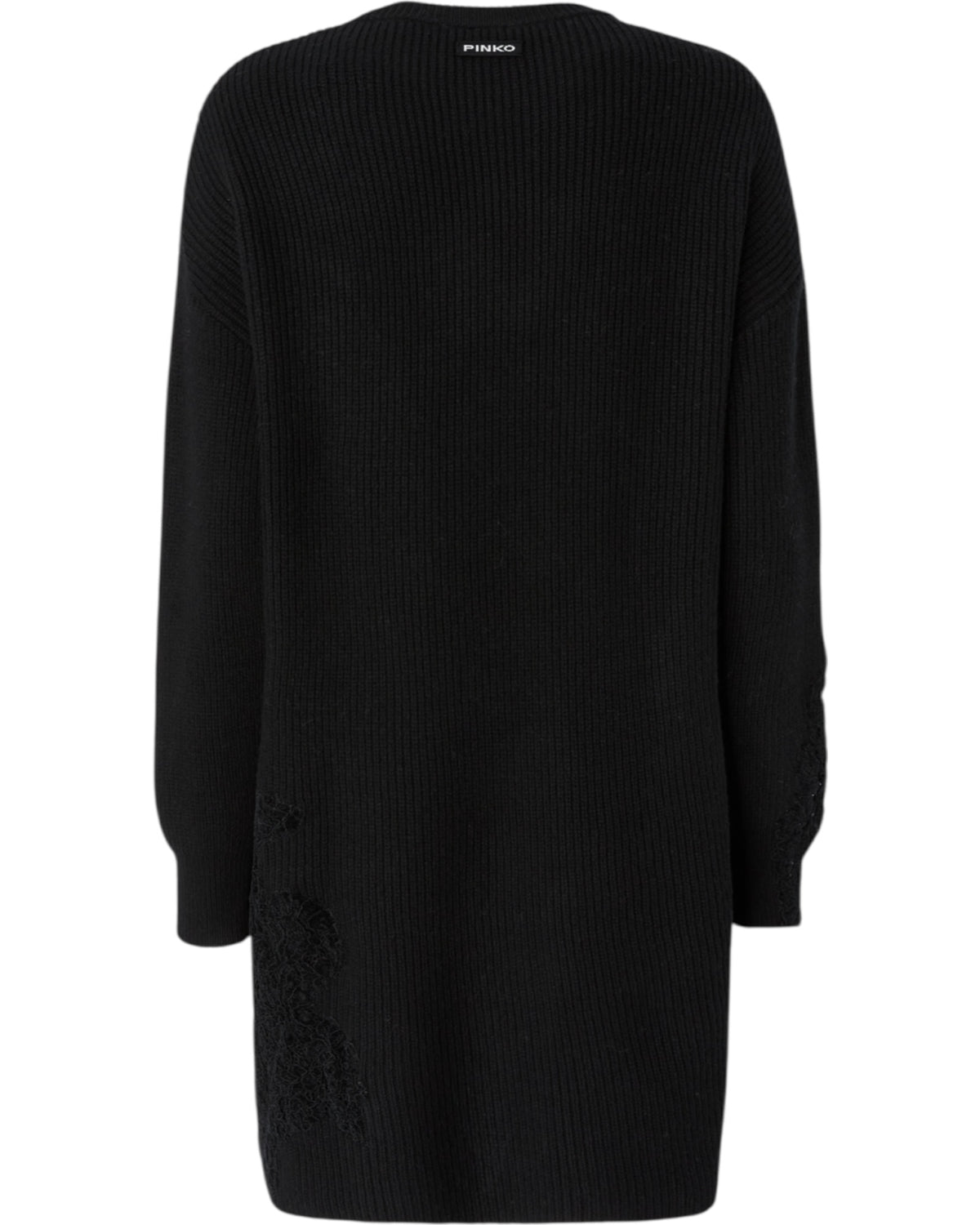 Πλεκτό mini φόρεμα με δαντέλα VALLEDAOSTA